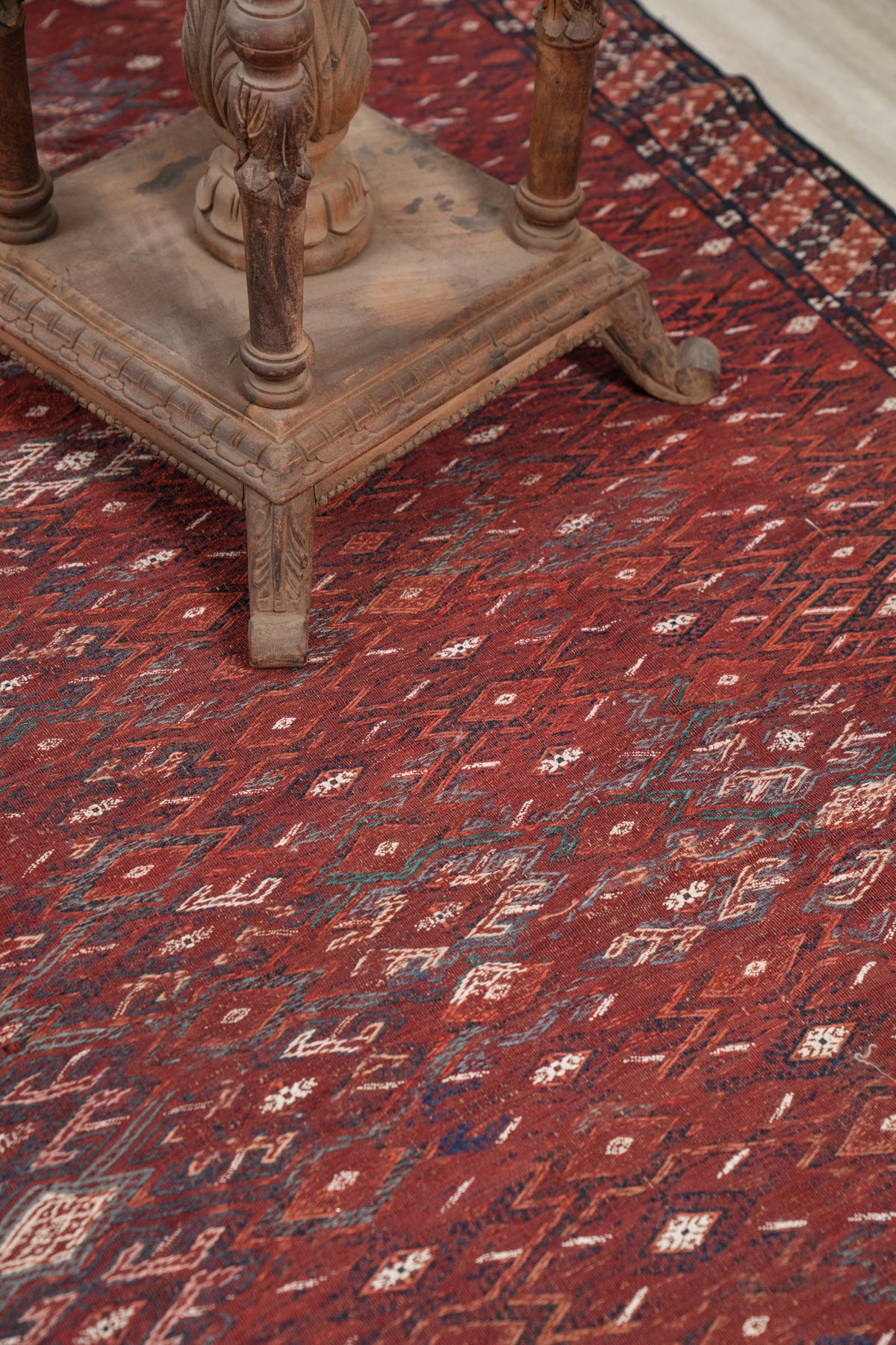 Antique Turkmen Soumak Kilim 11' x 7'4"