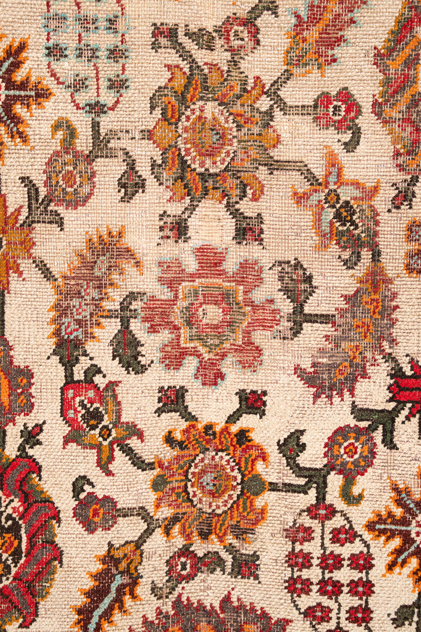 Antique Indian Agra Rug 6'10" x 4'3"