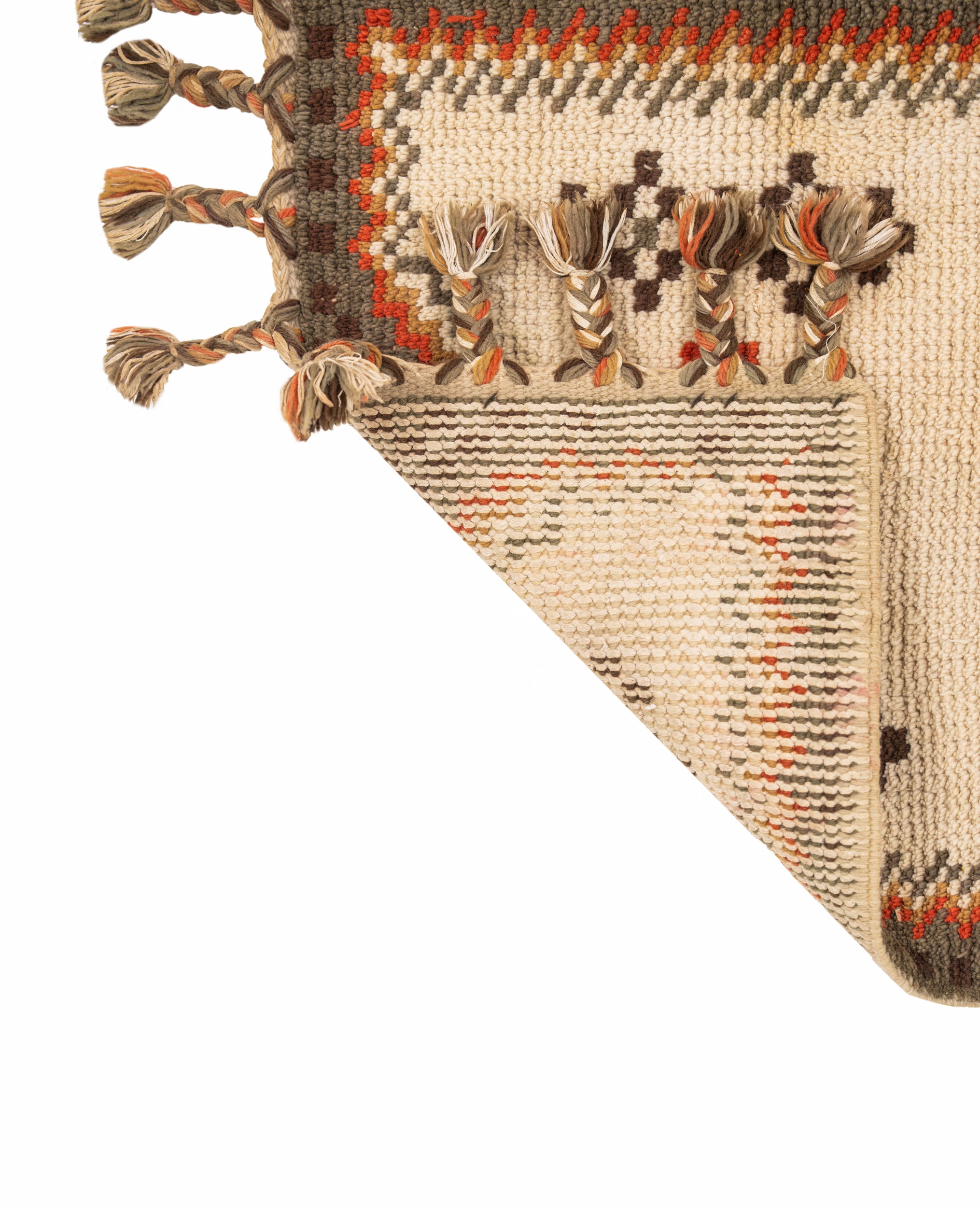 Vintage Moroccan Rug 4'2" X 2'1"