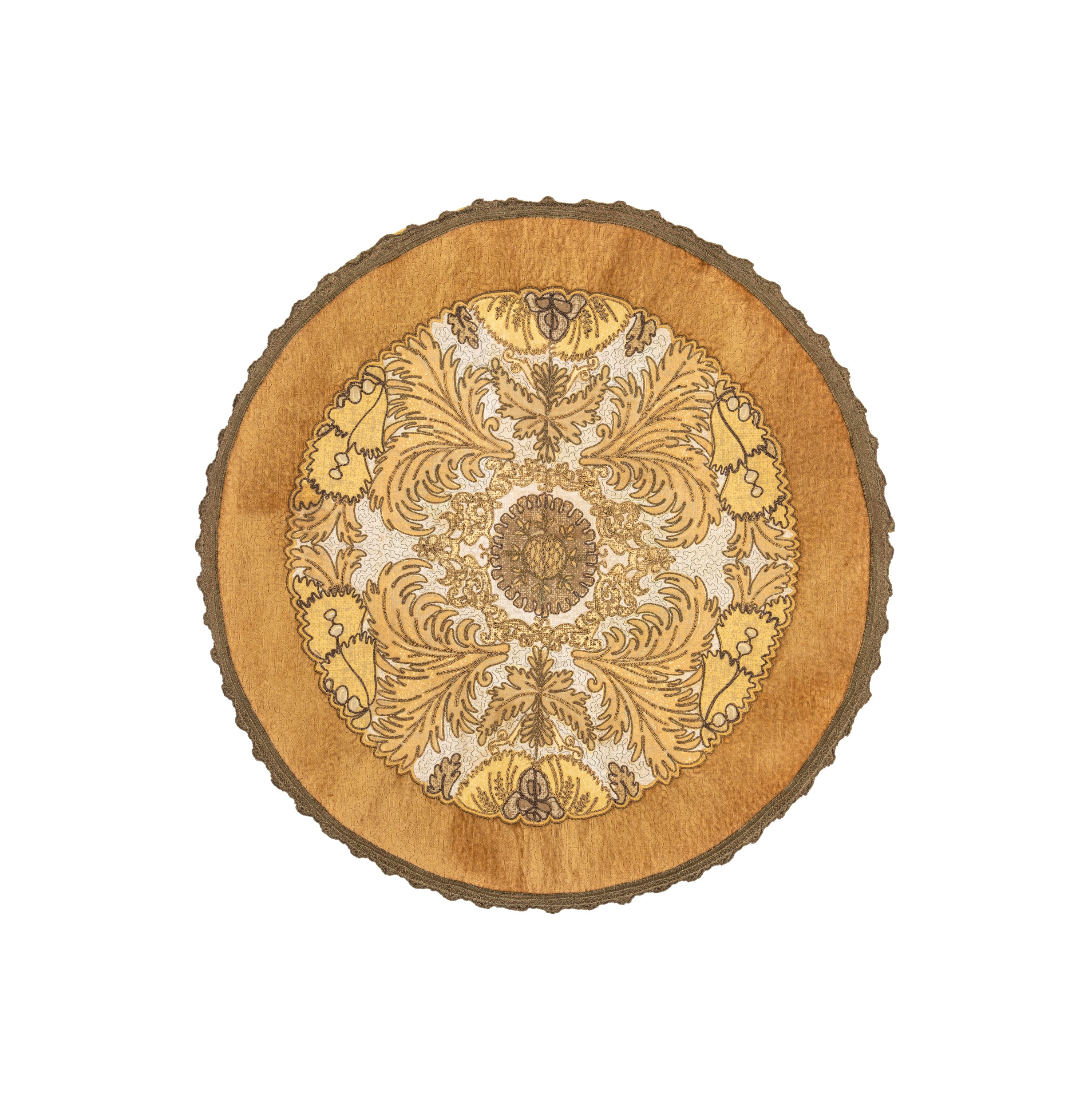 VINTAGE Belgian Doily Embroidery 2'4" X 2'4"