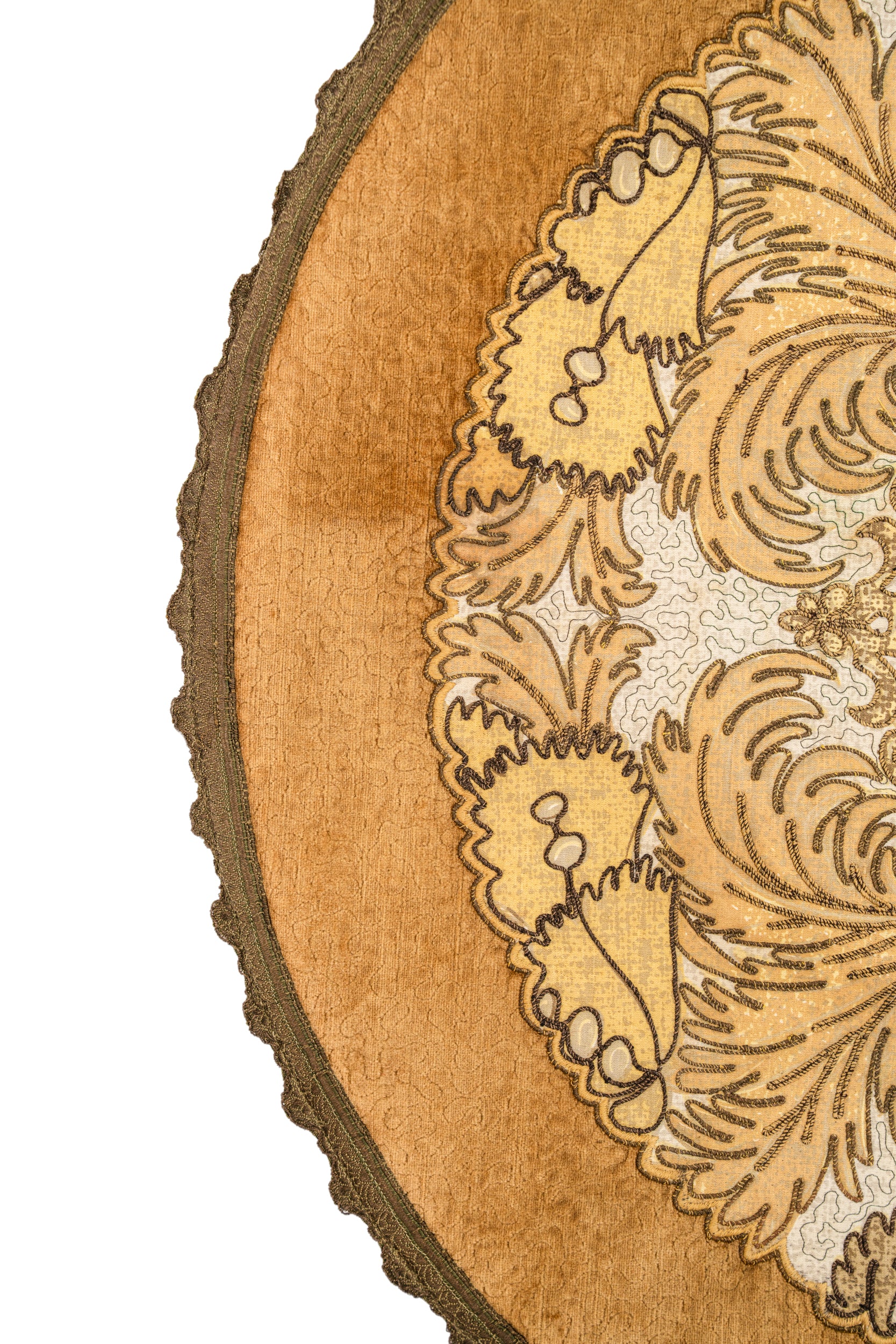 VINTAGE Belgian Doily Embroidery 2'4" X 2'4"