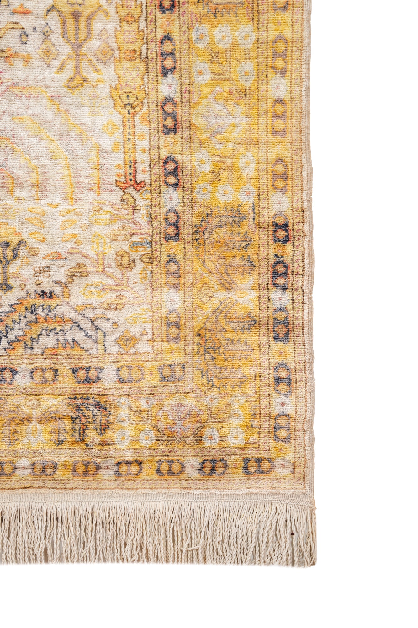 Vintage Turkish Keyseri Silk Rug 5'9" x 4'
