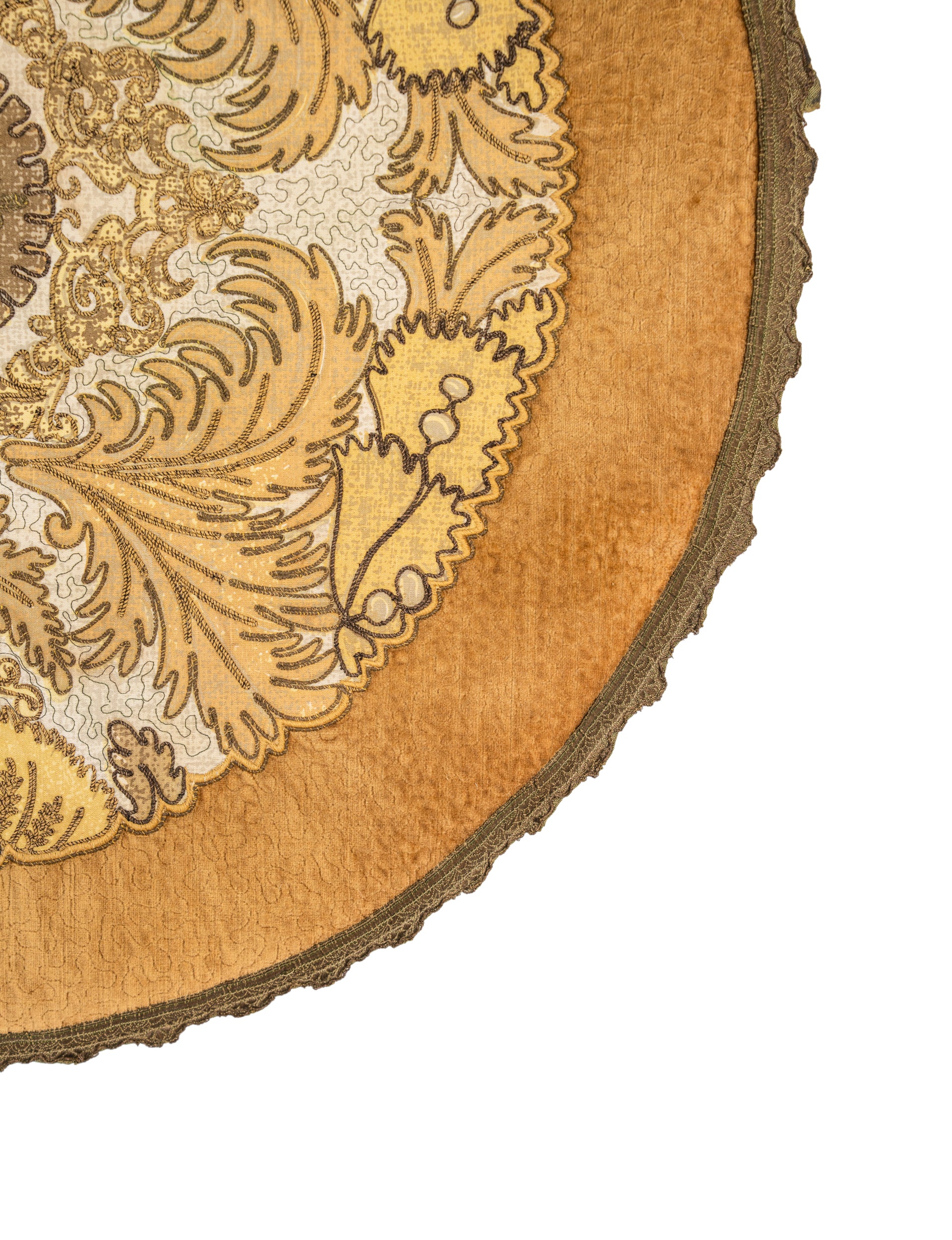 VINTAGE Belgian Doily Embroidery 2'4" X 2'4"