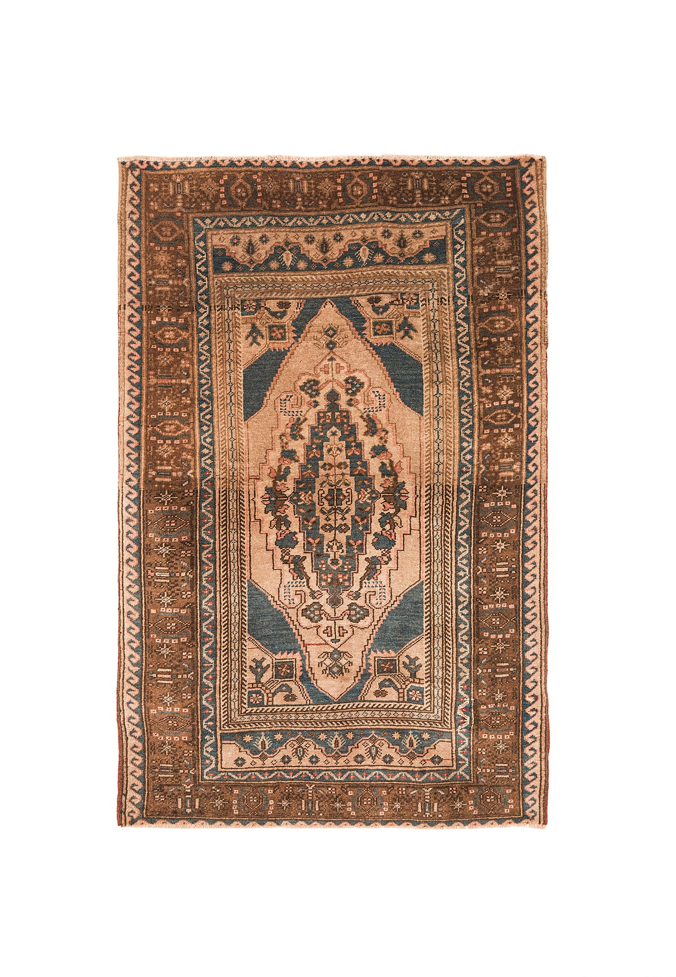 Vintage Turkish Tribal Rug 5'3" x 3'5"