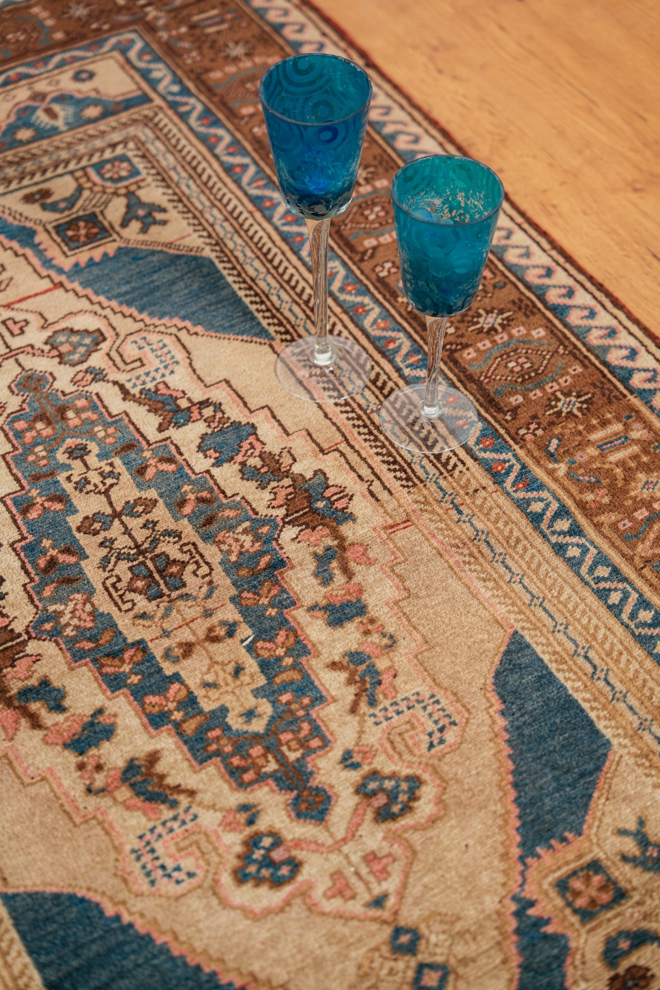 Vintage Turkish Tribal Rug 5'3" x 3'5"