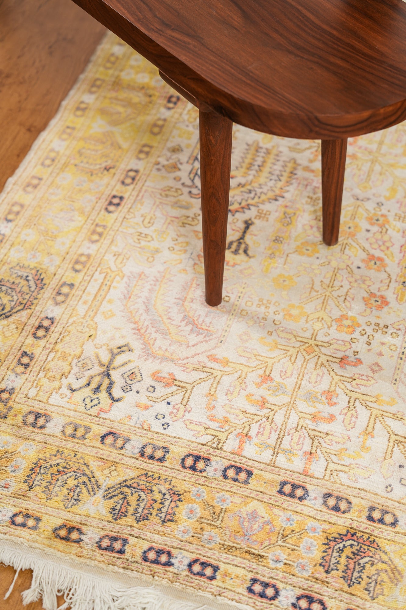 Vintage Turkish Keyseri Silk Rug 5'9" x 4'