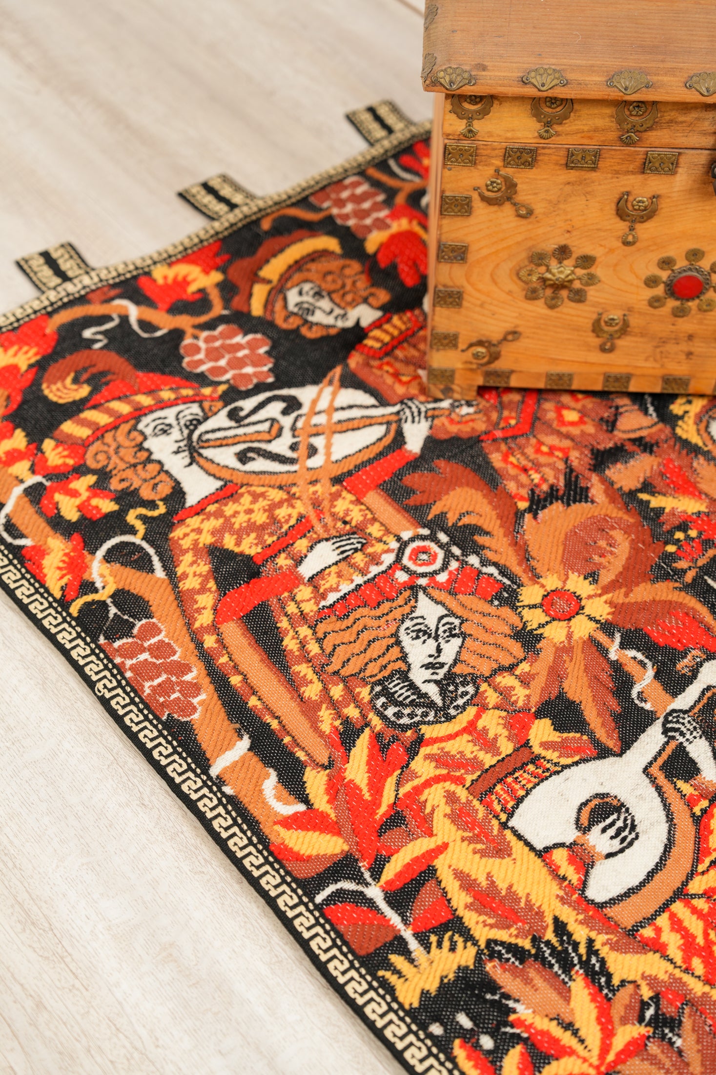 Vintage Spanish Tapestry 3'6" x 2'10" (Fernandez Angulo)