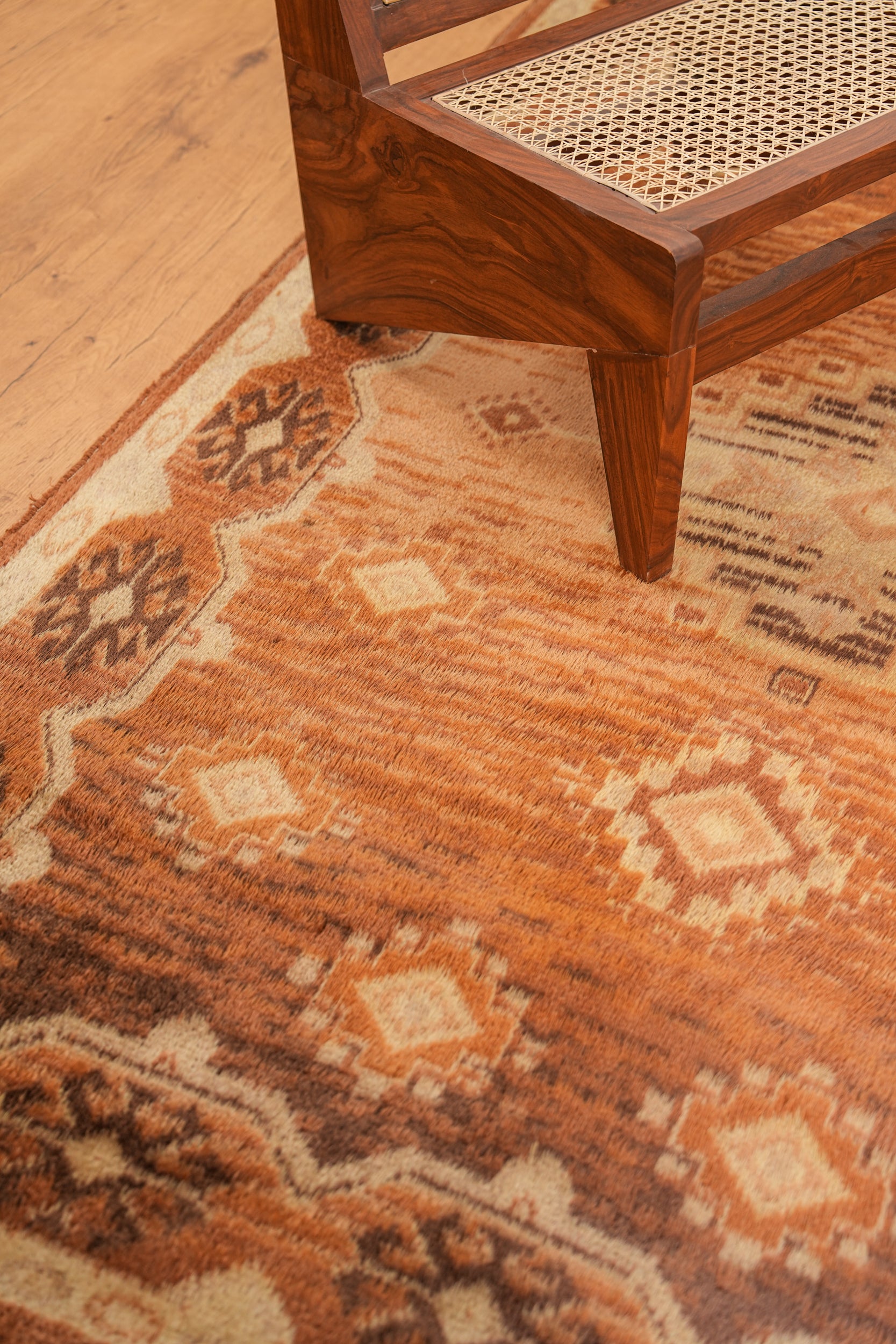 Vintage Danish Rya Rug 7'2" x 5'1"