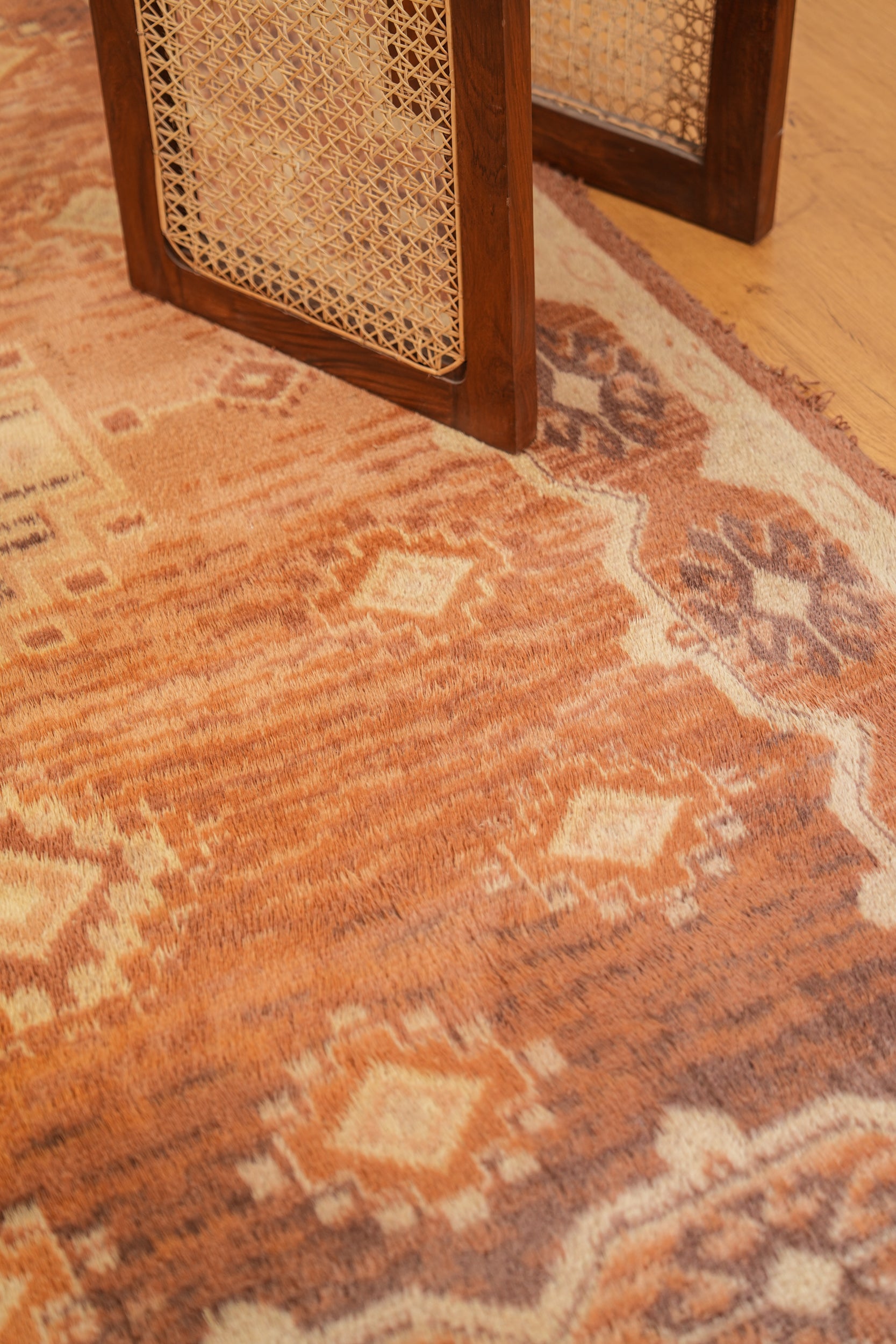 Vintage Danish Rya Rug 7'2" x 5'1"