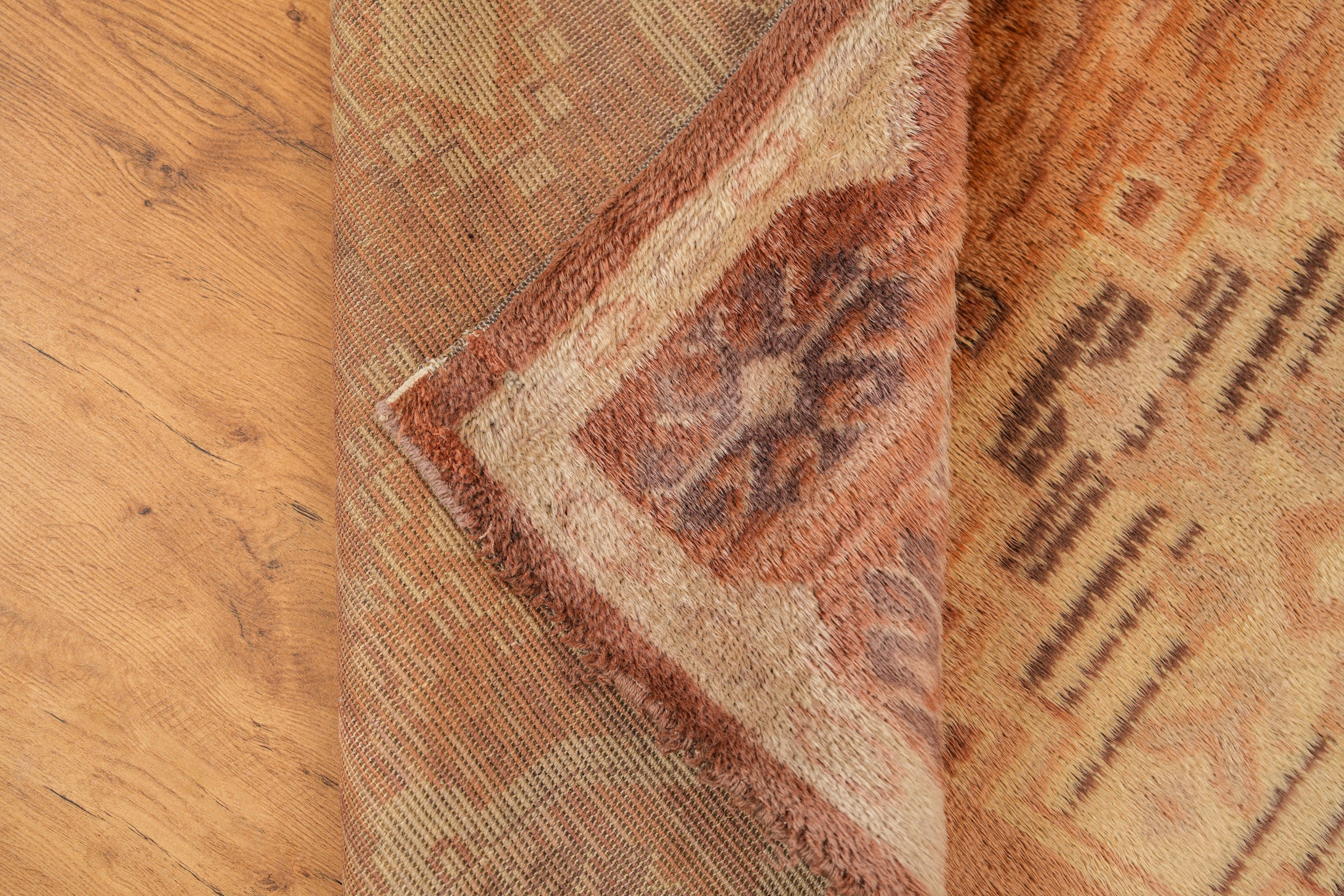 Vintage Danish Rya Rug 7'2" x 5'1"