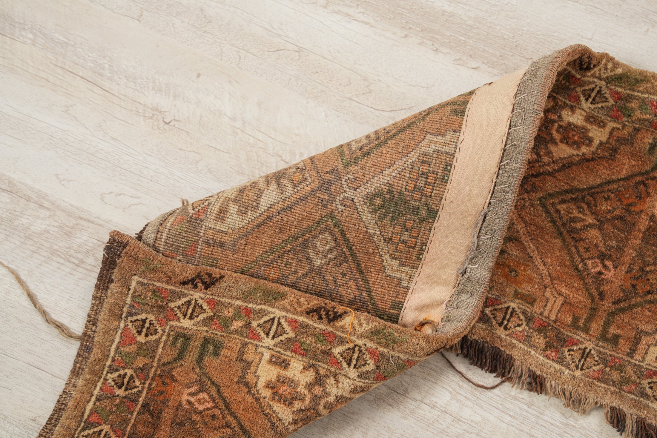 Vintage Turkmen Torba Rug 5'10" x 1'5"