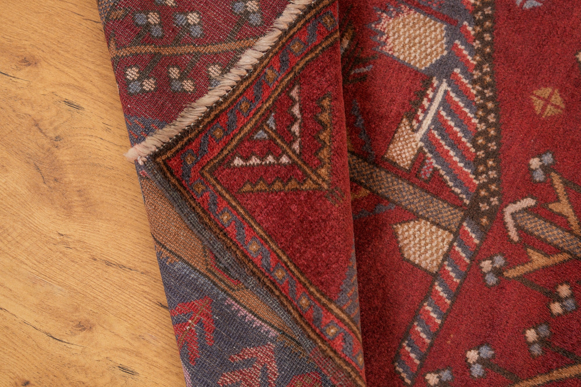 Vintage BalOch Rug 4'6" x 3'
