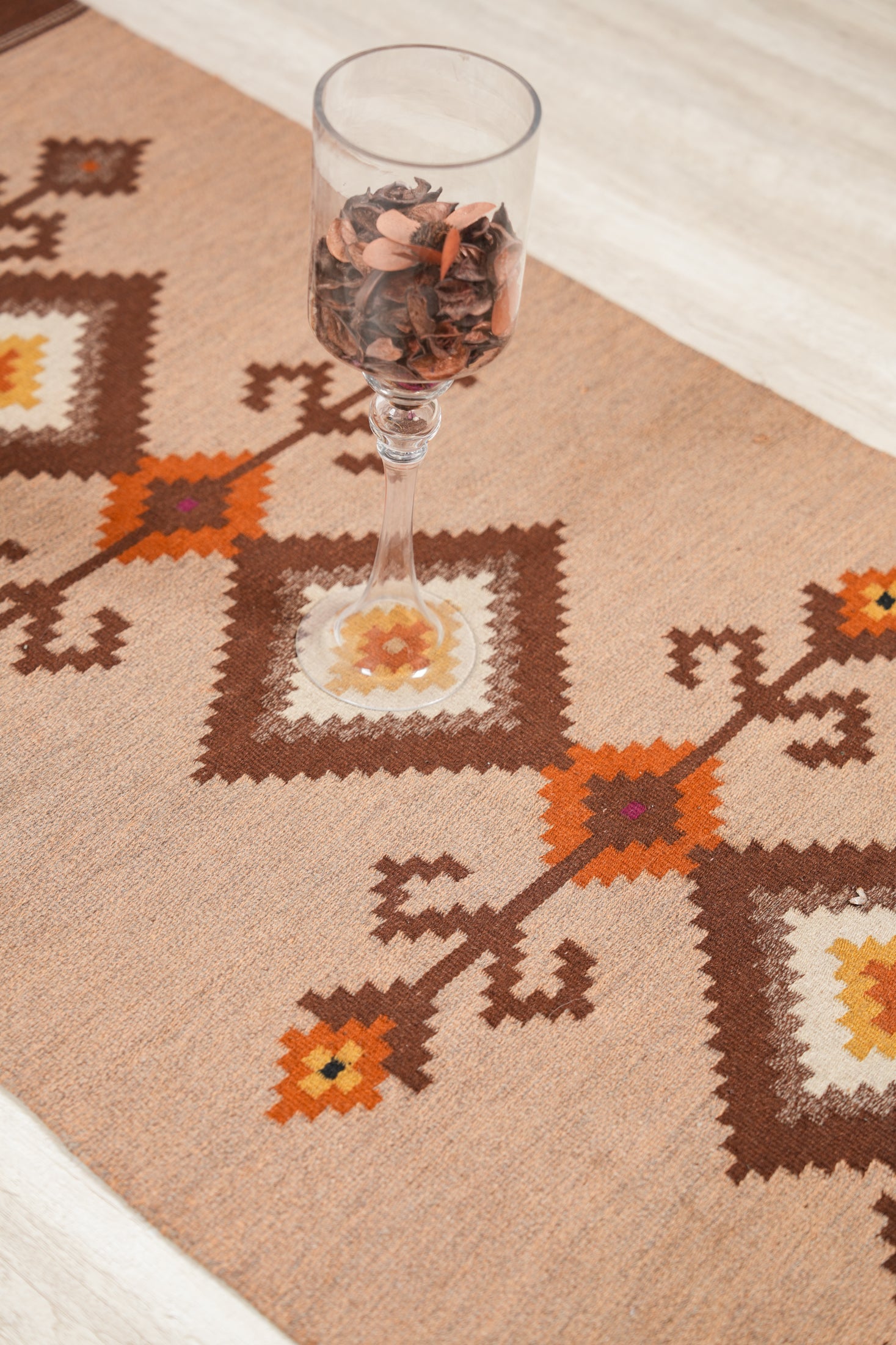 Vintage Scandinavian Kilim 6' X 2'7"