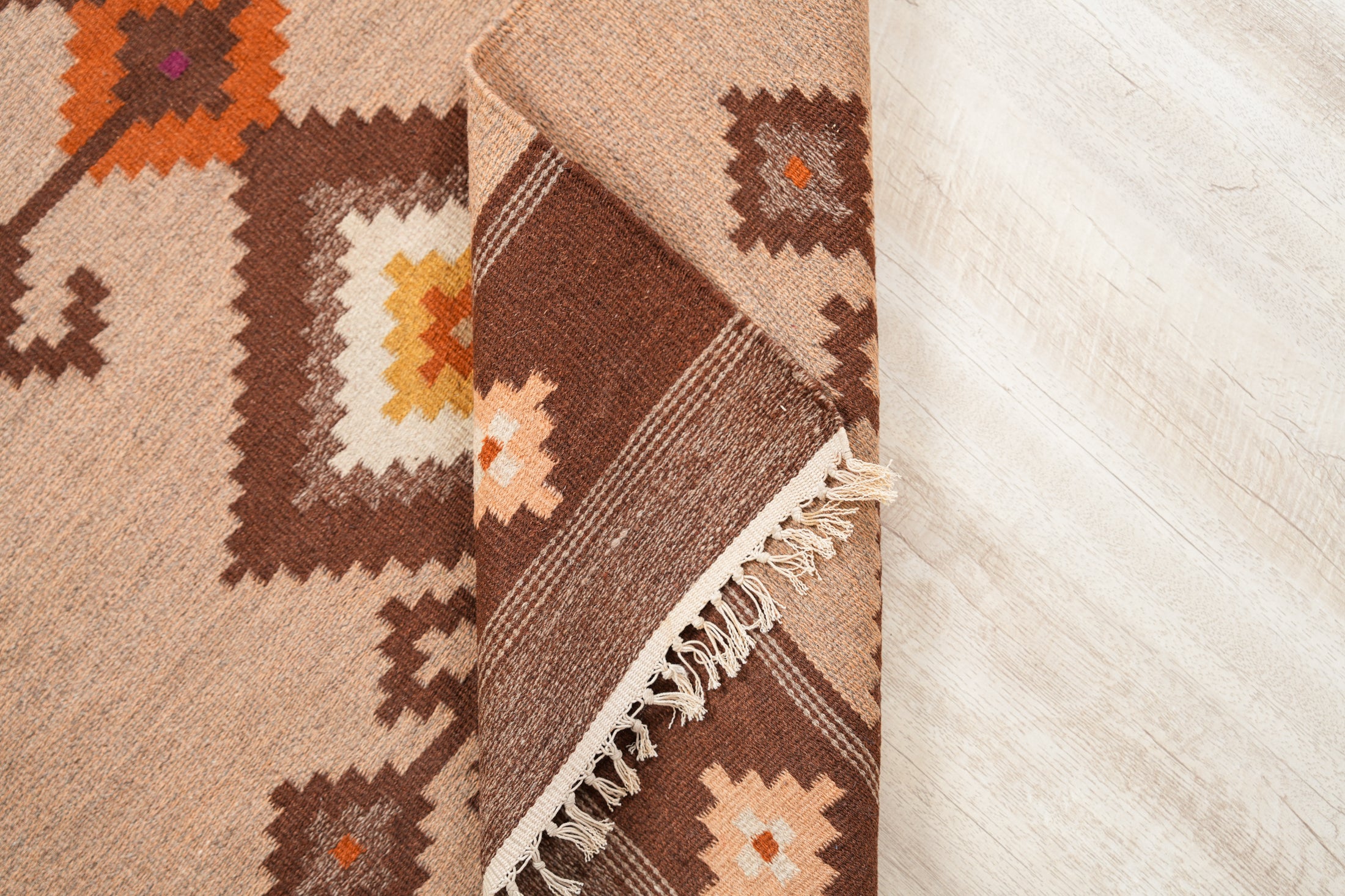 Vintage Scandinavian Kilim 6' X 2'7"
