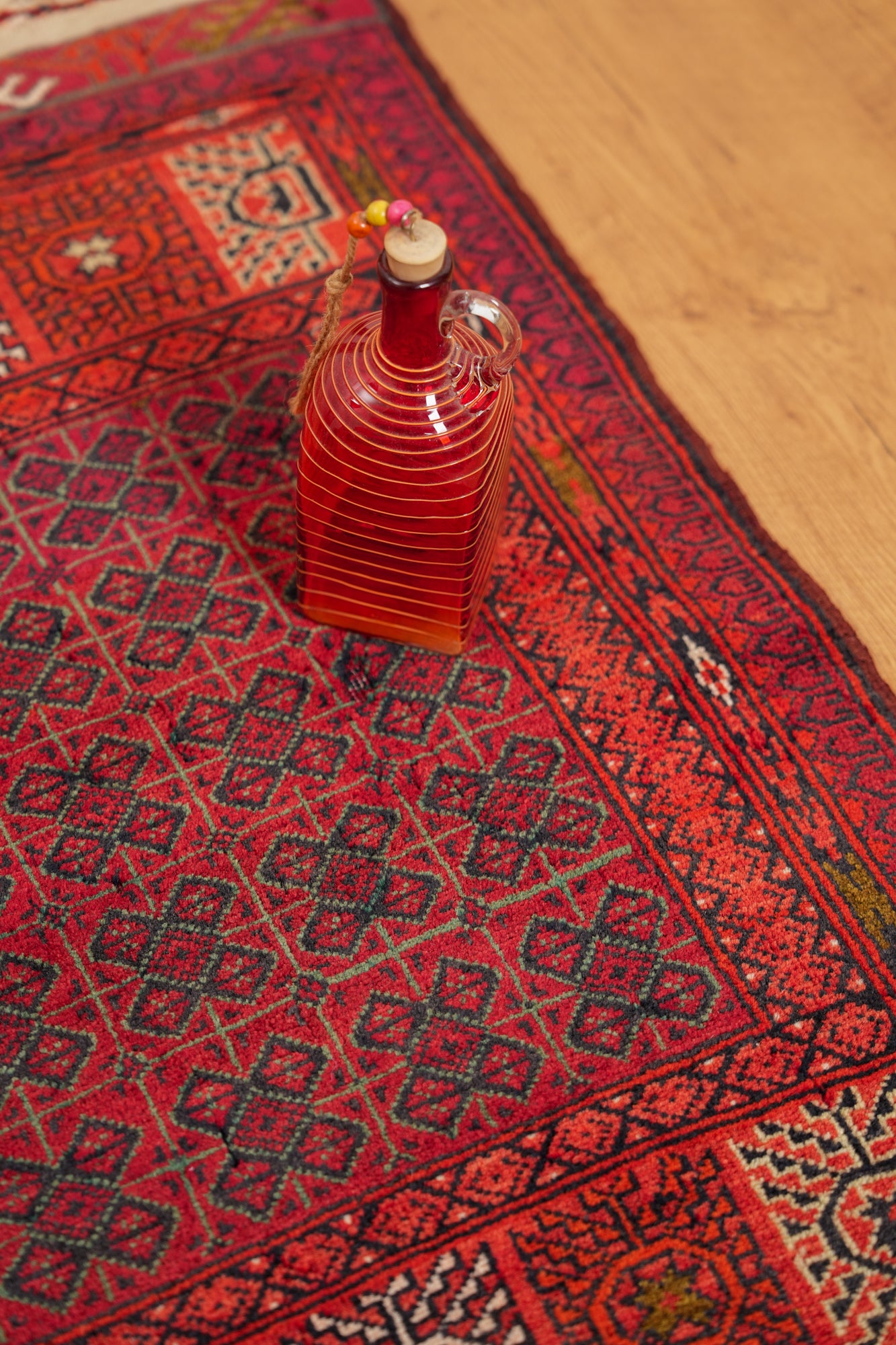 Vintage Afghan Tribal Rug 3' x 2"