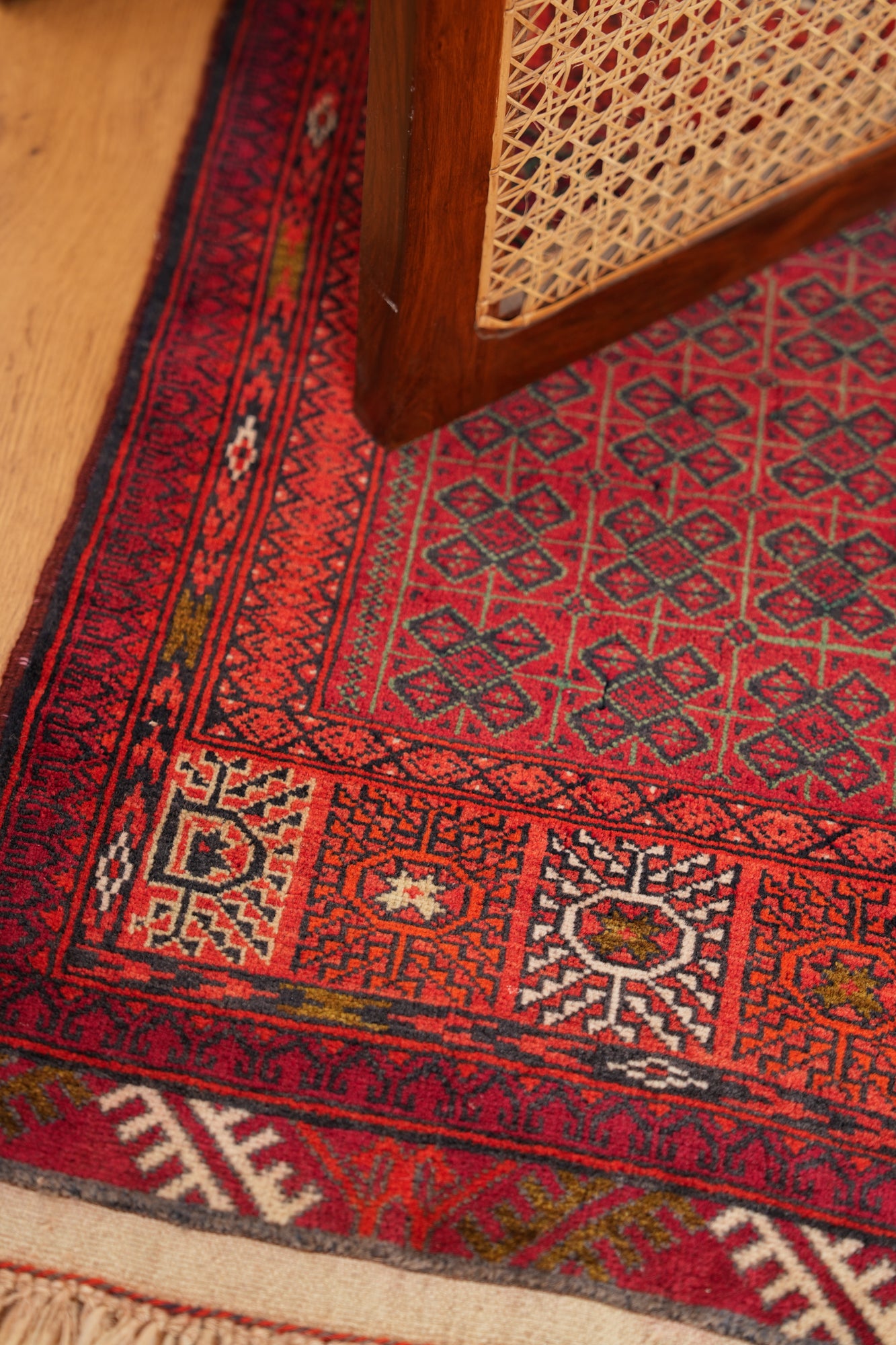 Vintage Afghan Tribal Rug 3' x 2"