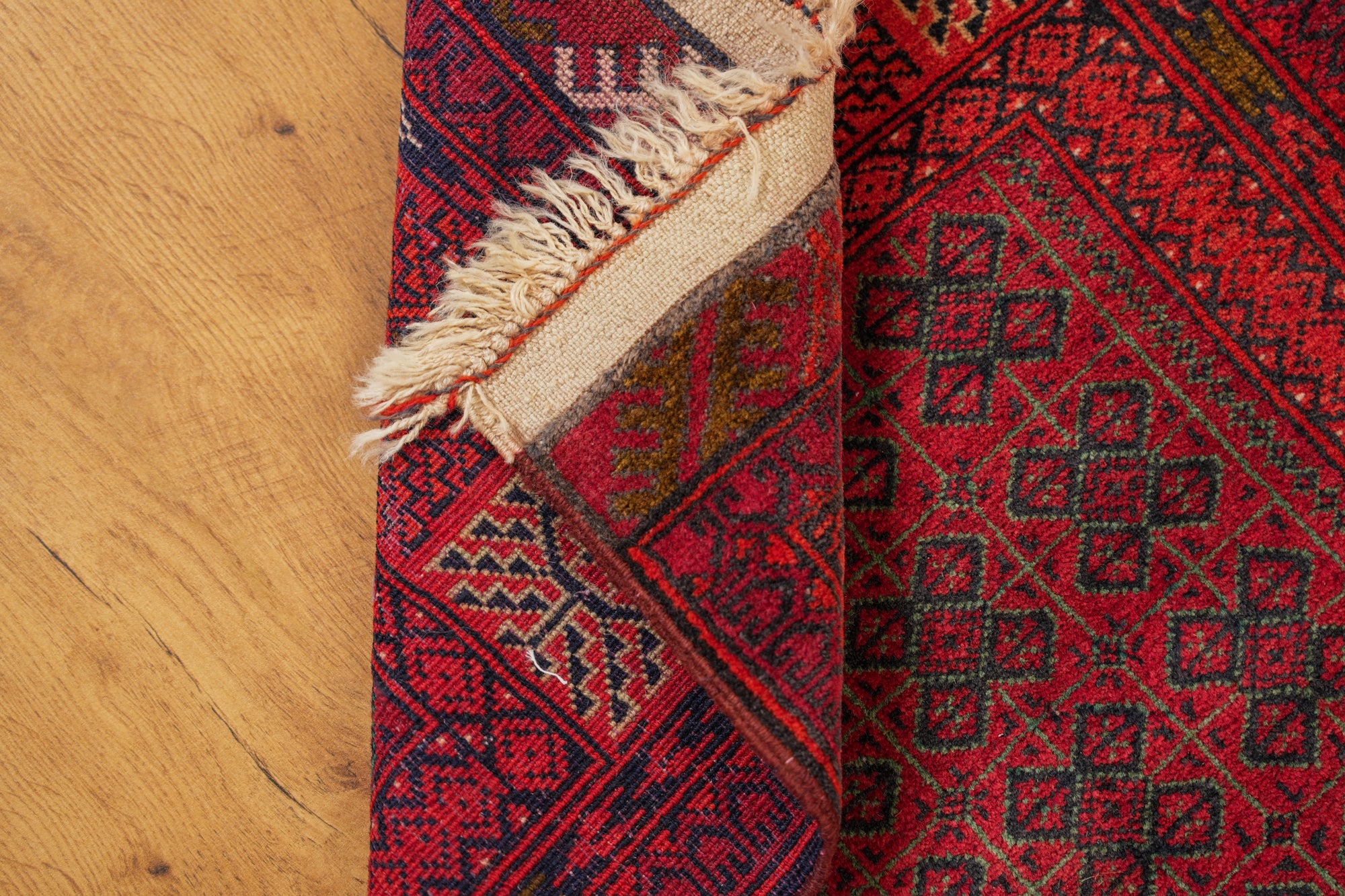 Vintage Afghan Tribal Rug 3' x 2"