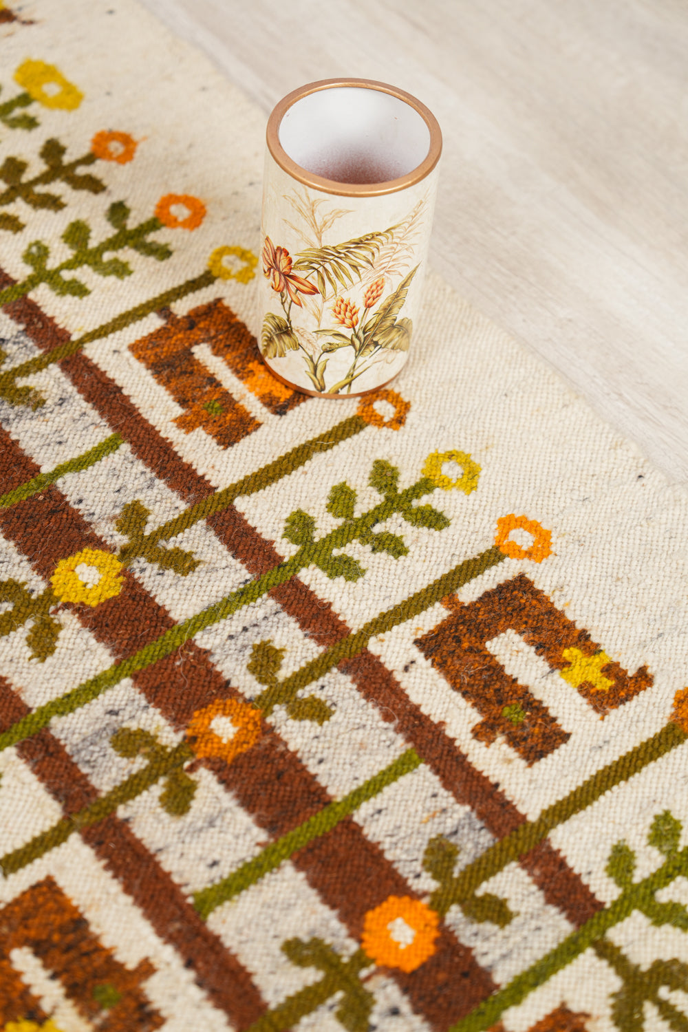 Vintage Scandinavian Folk Kilim 3'5" x 2'