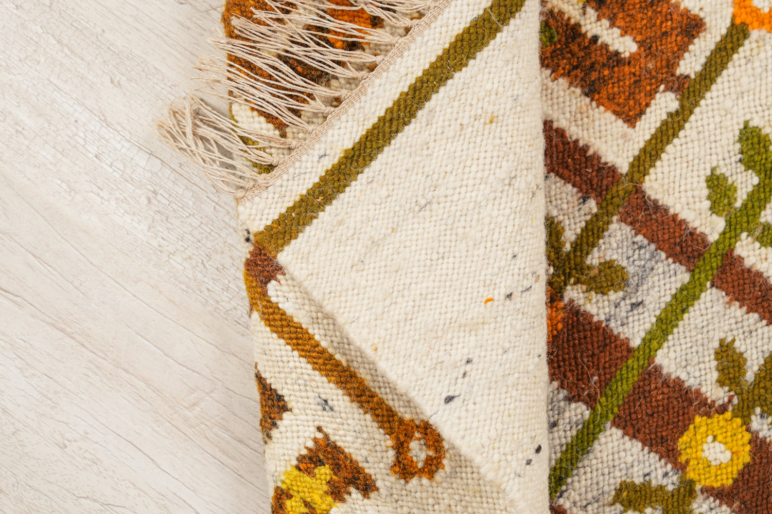 Vintage Scandinavian Folk Kilim 3'5" x 2'