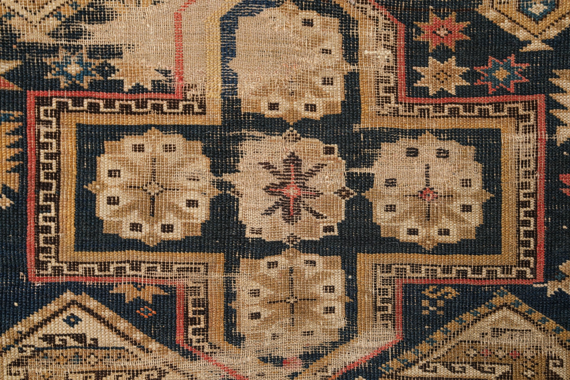 Antique Caucasian Kuba Rug 4'9" x 3'4"