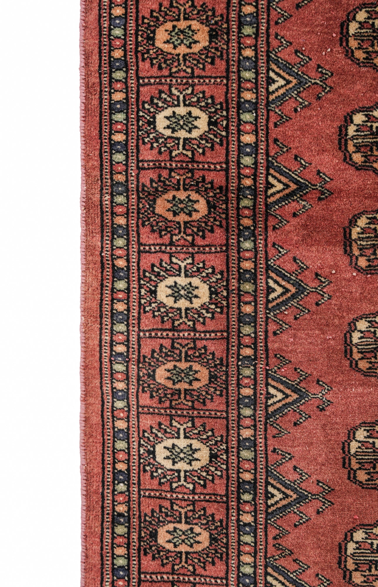 Vintage Pakistani Bokhara Rug 5'10" x 2'2"