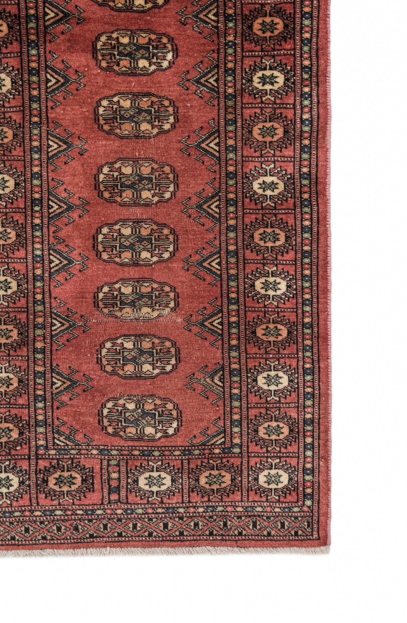 Vintage Pakistani Bokhara Rug 5'10" x 2'2"
