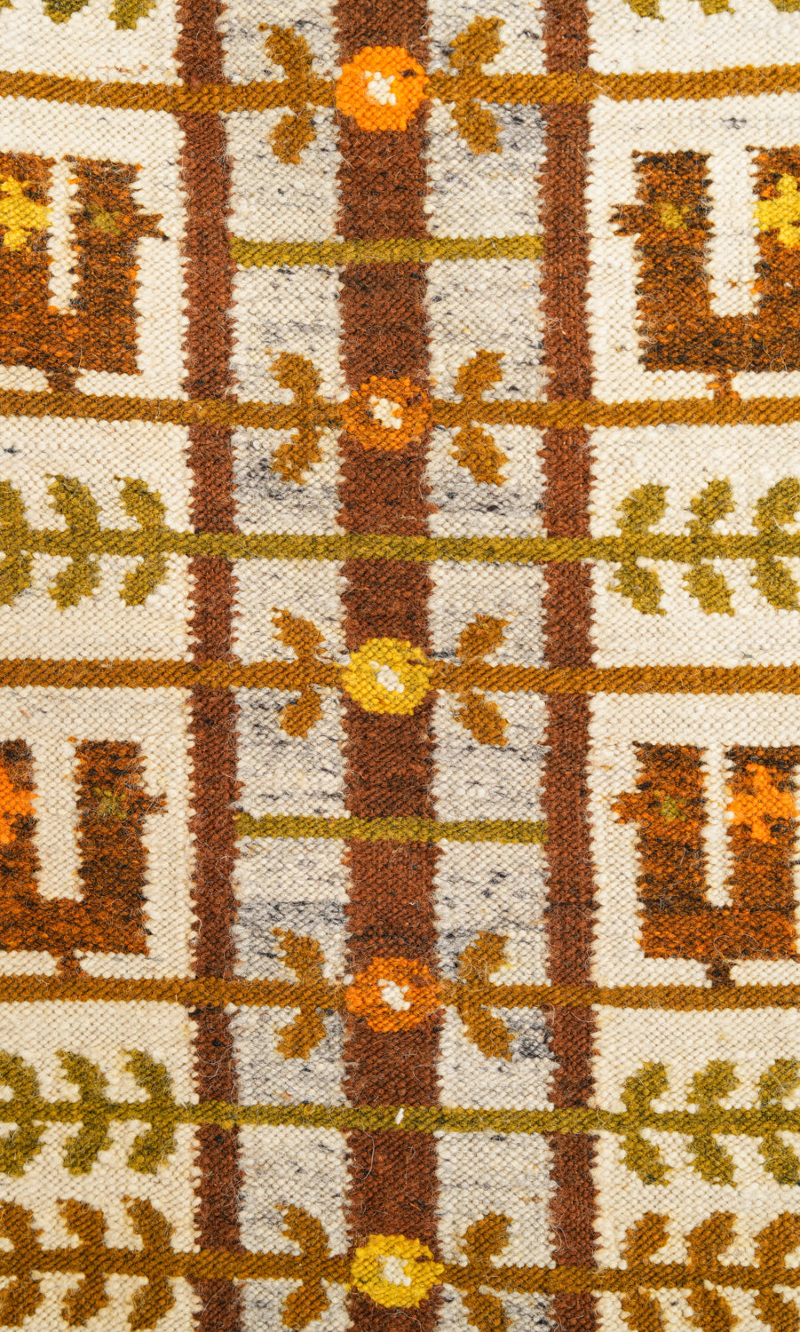 Vintage Scandinavian Folk Kilim 3'5" x 2'