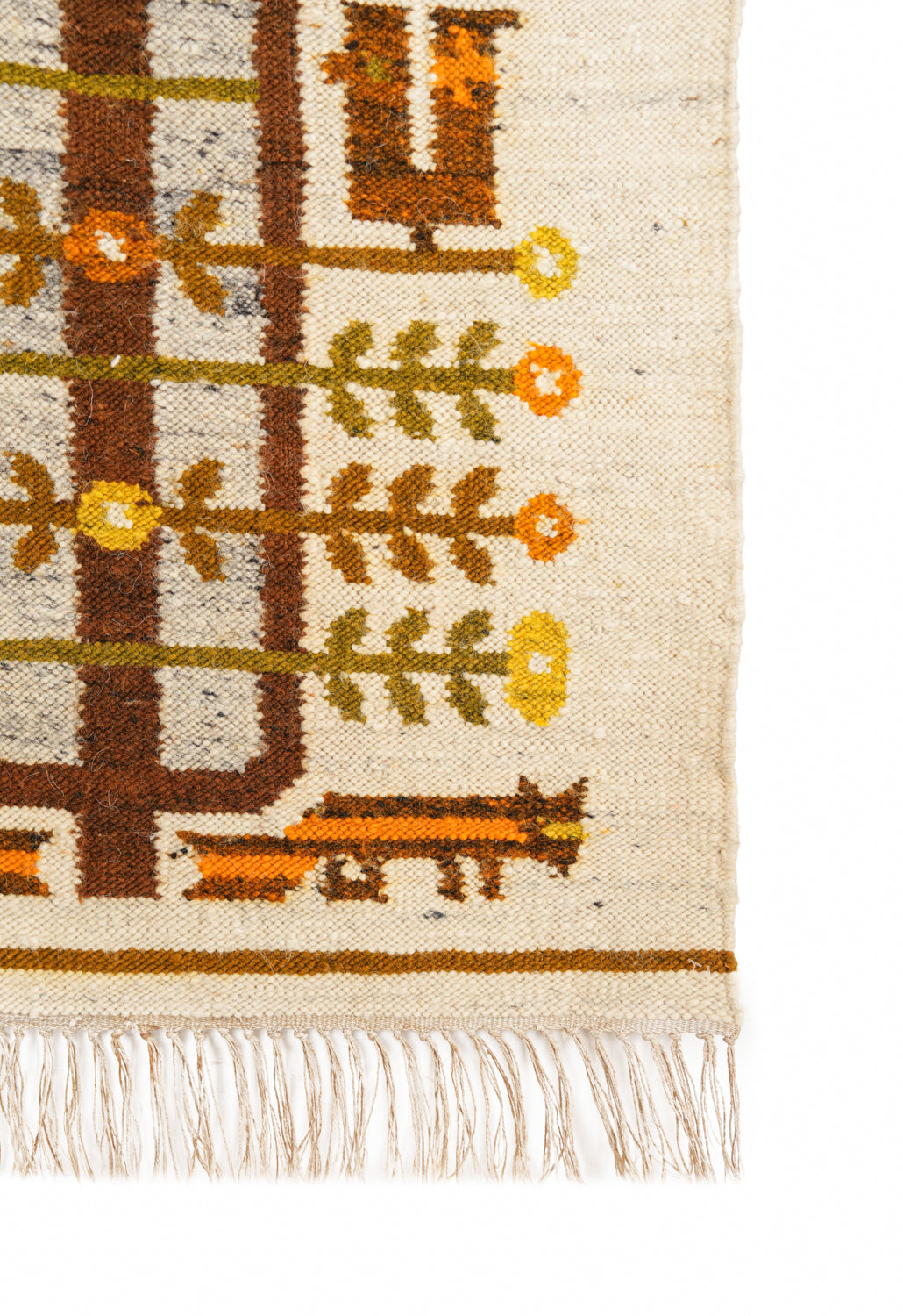 Vintage Scandinavian Folk Kilim 3'5" x 2'