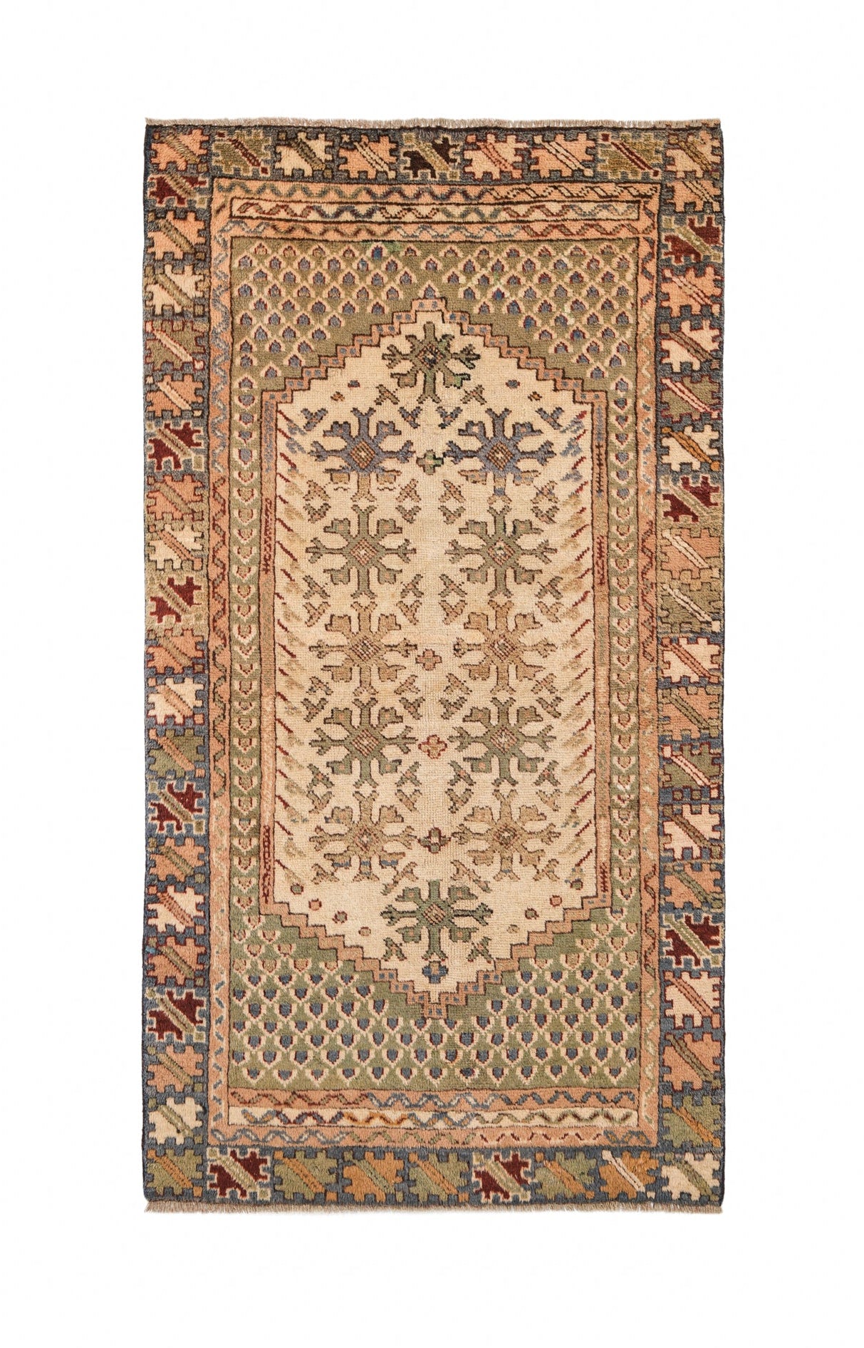 VINTAGE MOROCCAN RUG 6'7" x 3'7"
