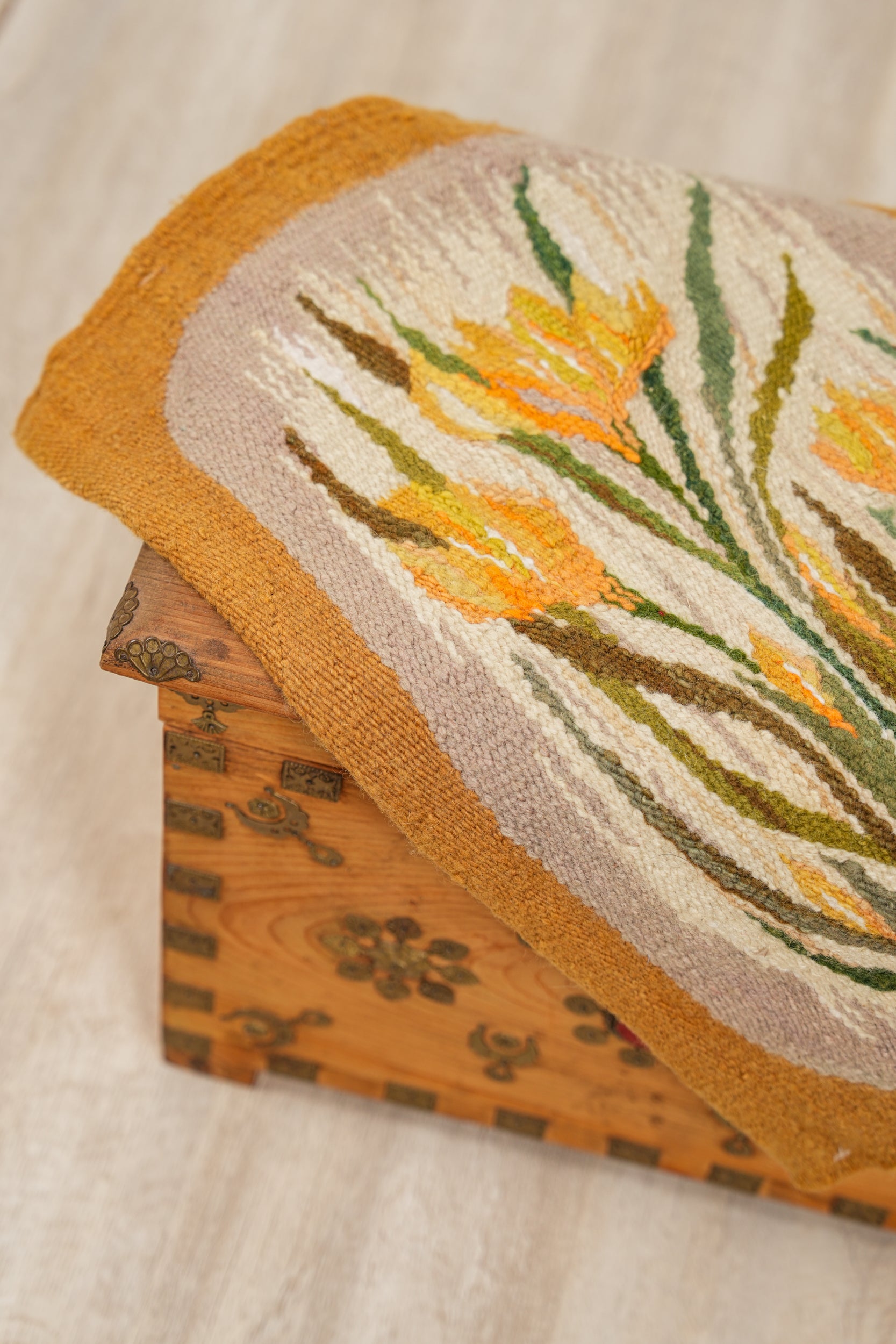 Vintage Polish Flemish Tapestry 1'10" X 1'3"