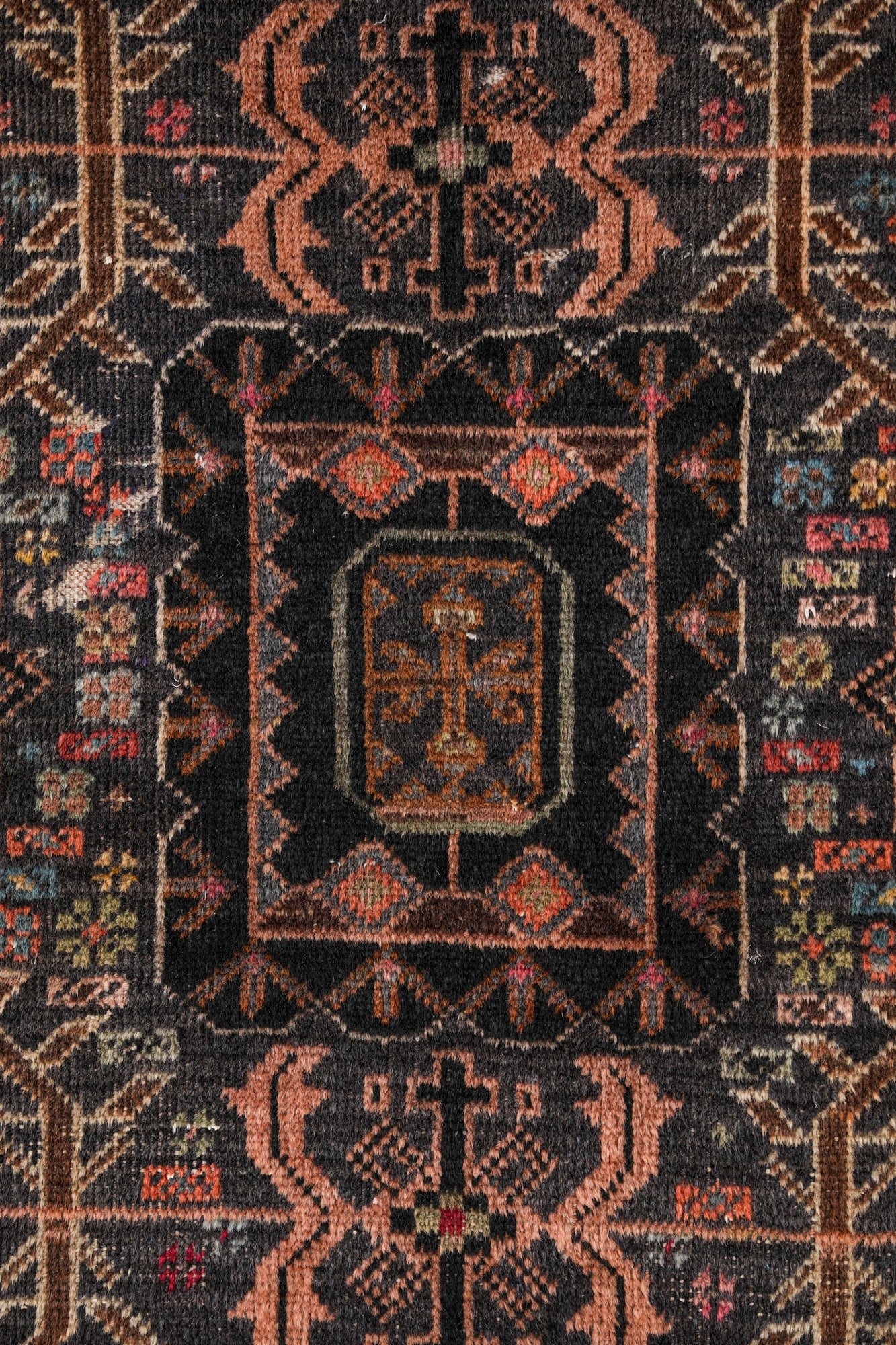 vintage tribal Balouch Rug 6'7" x 3'7"