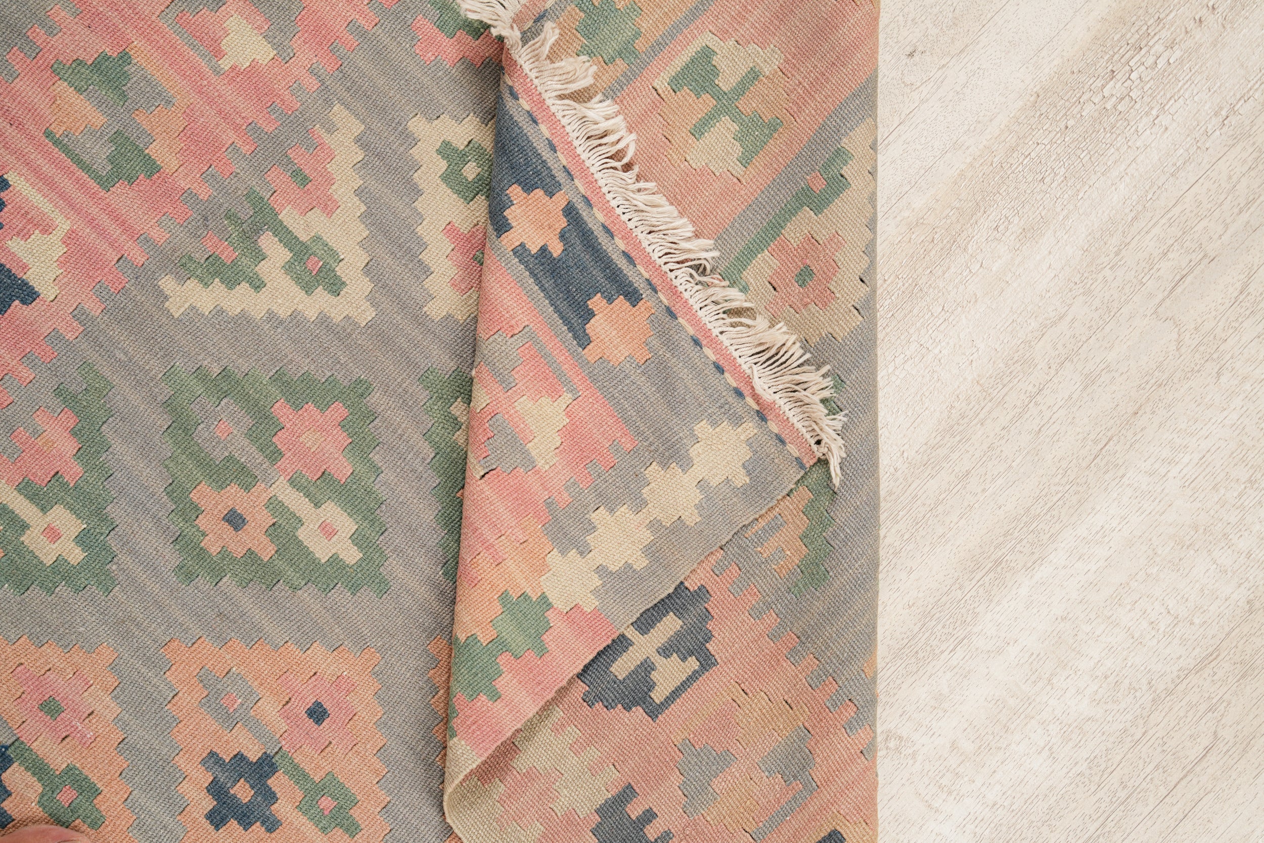 Vintage Turkish Tribal Kilim 4' x 2'10"
