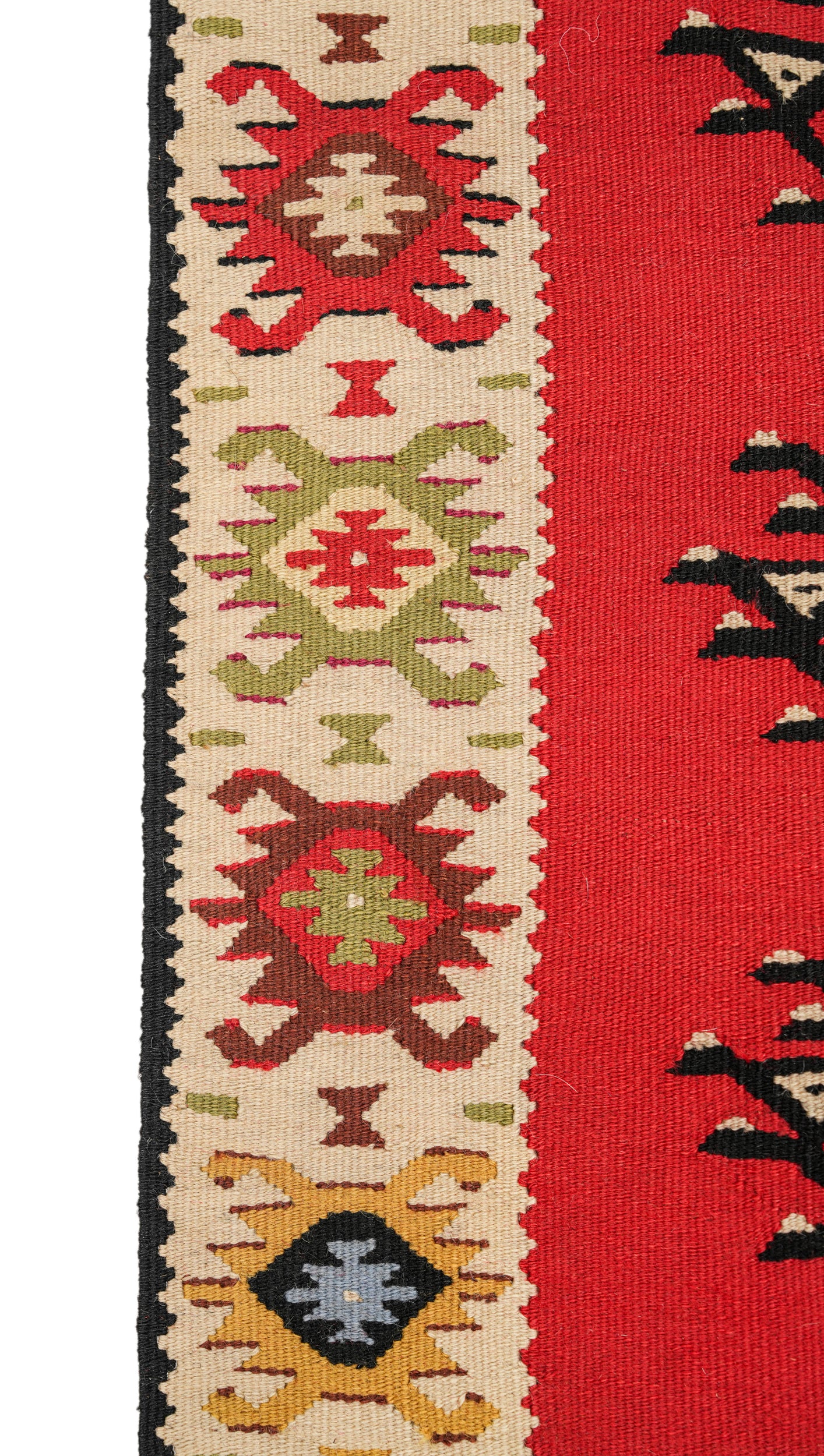 Antique Turkish Sarkoy Kilim 3'2" x 1'8"