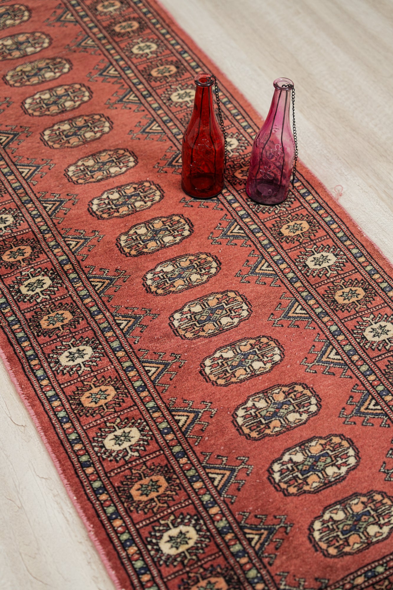 Vintage Pakistani Bokhara Rug 5'10" x 2'2"