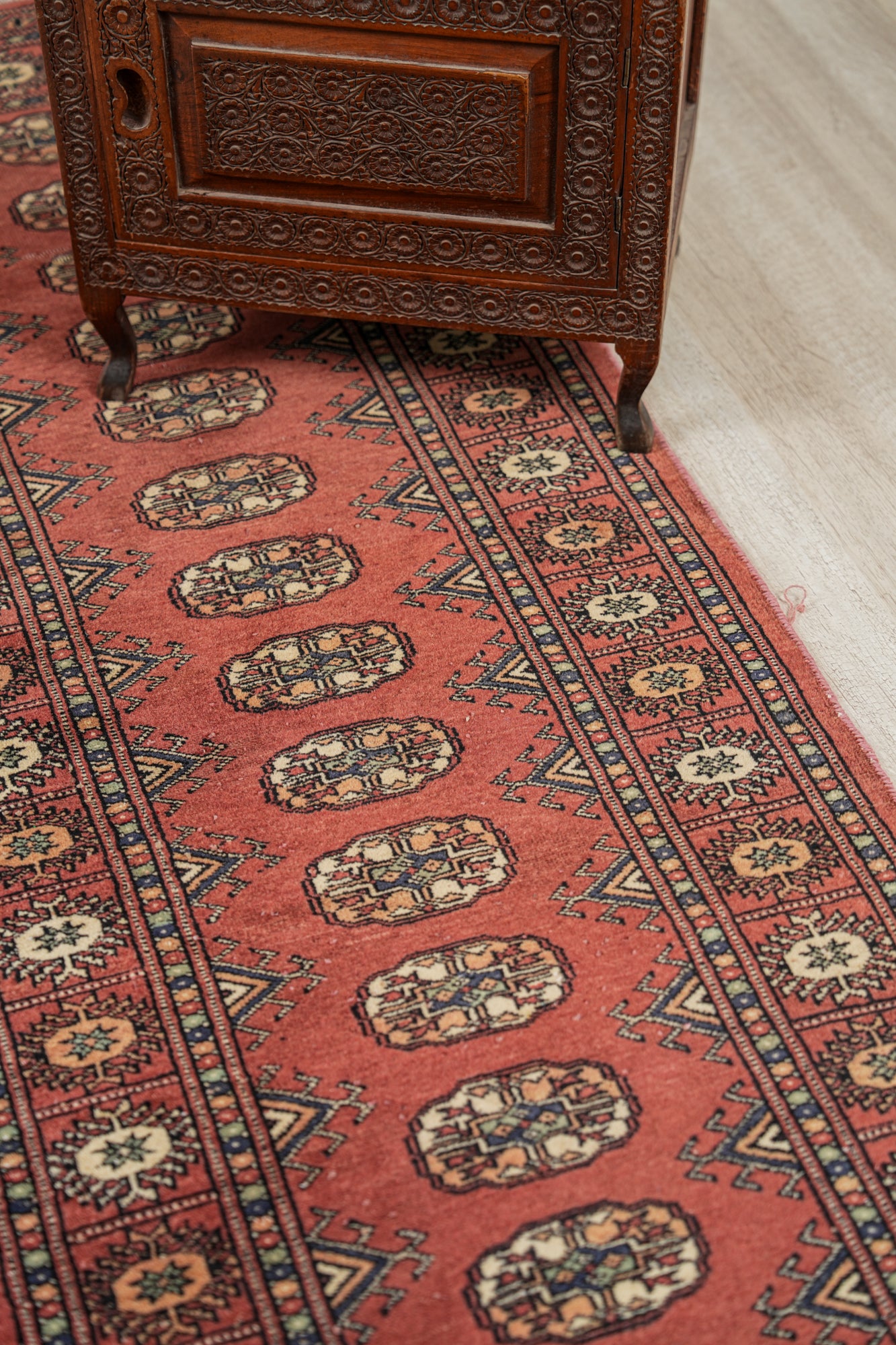 Vintage Pakistani Bokhara Rug 5'10" x 2'2"