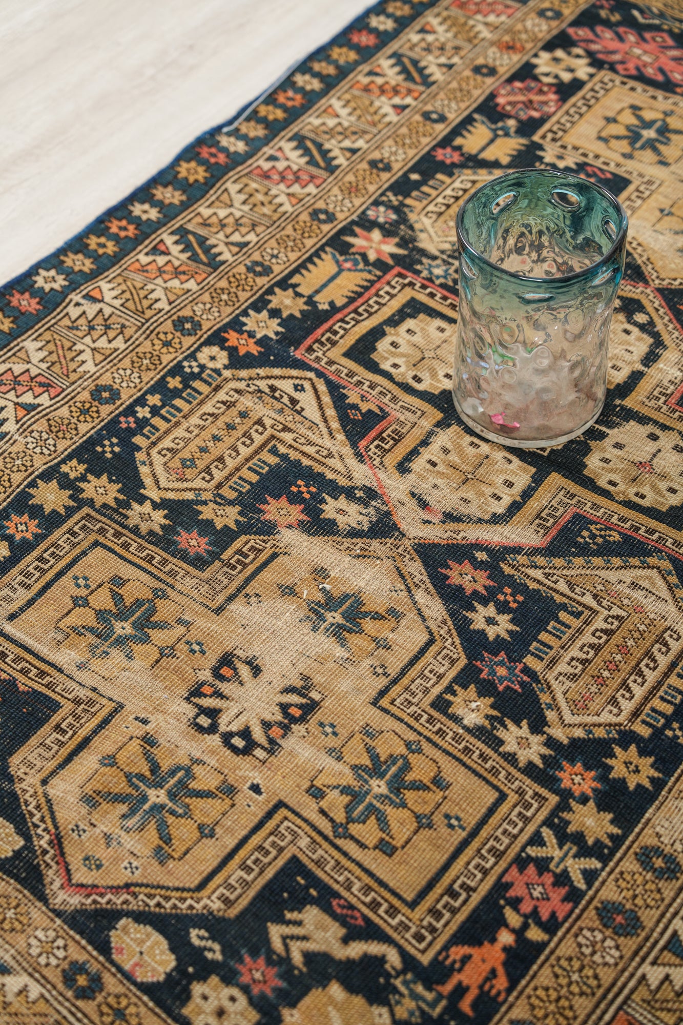 Antique Caucasian Kuba Rug 4'9" x 3'4"