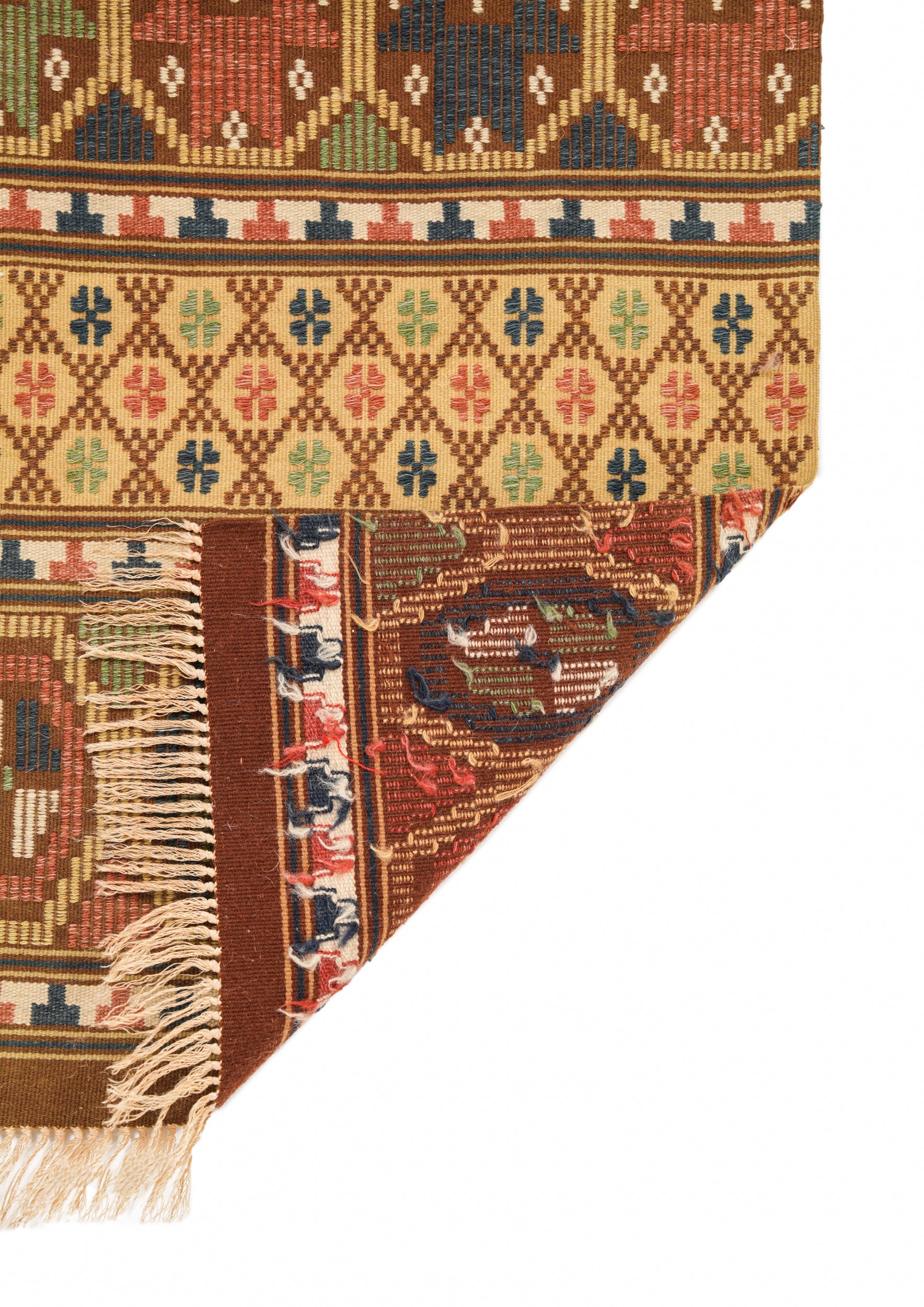 Vintage Swedish Textile 5'2" X 1'7"