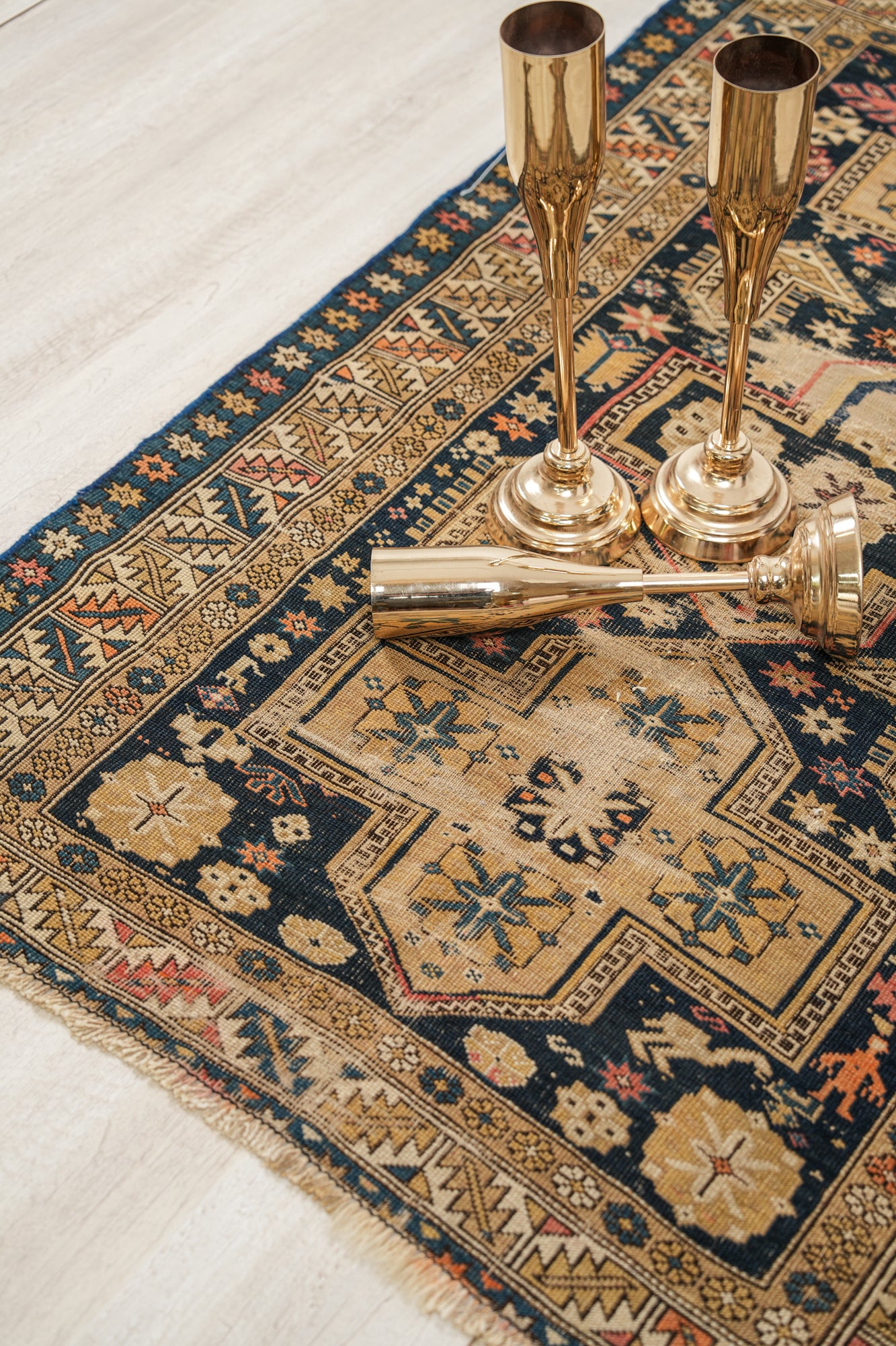 Antique Caucasian Kuba Rug 4'9" x 3'4"