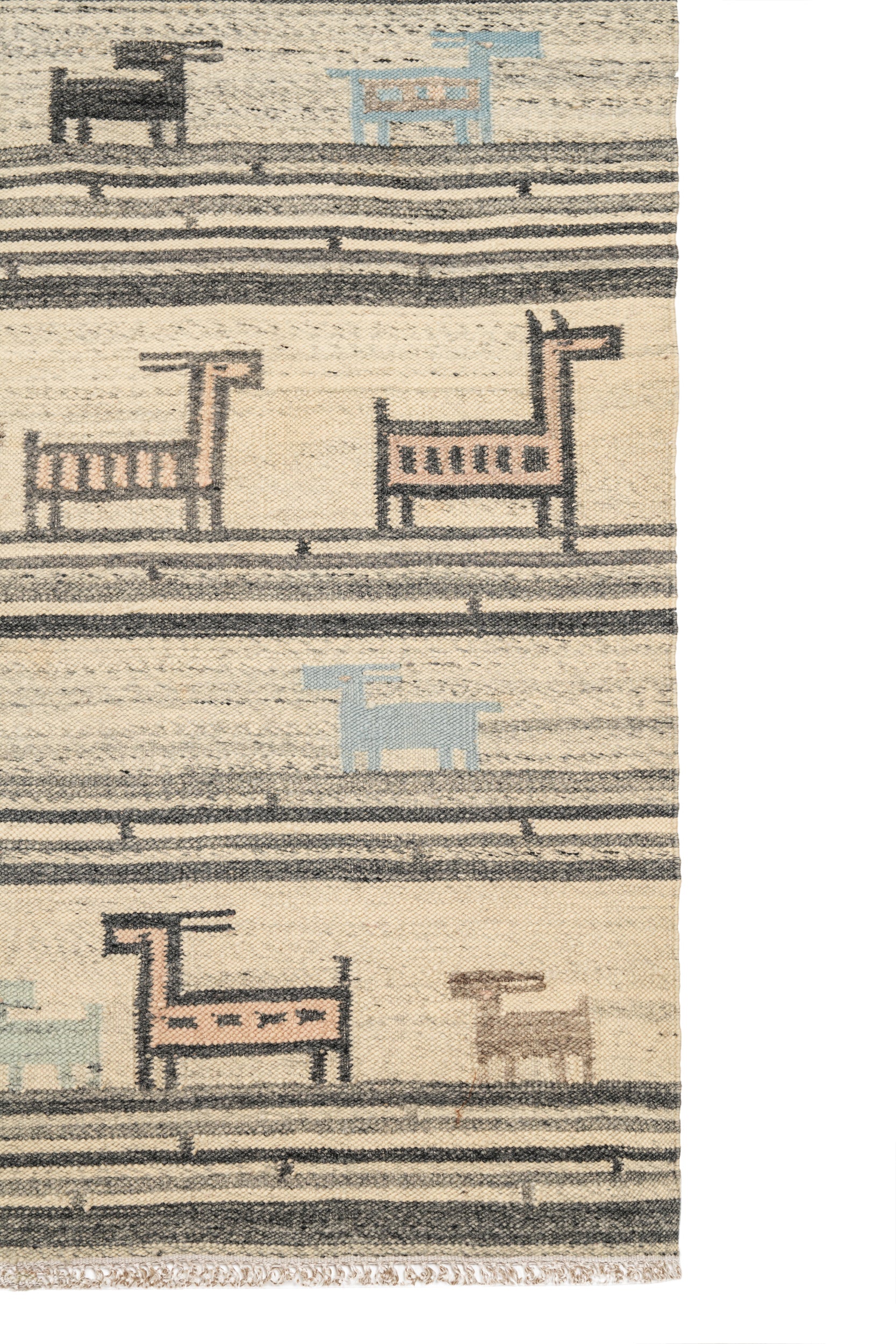 Vintage Moroccan Kilim 4'8" X 2'5"