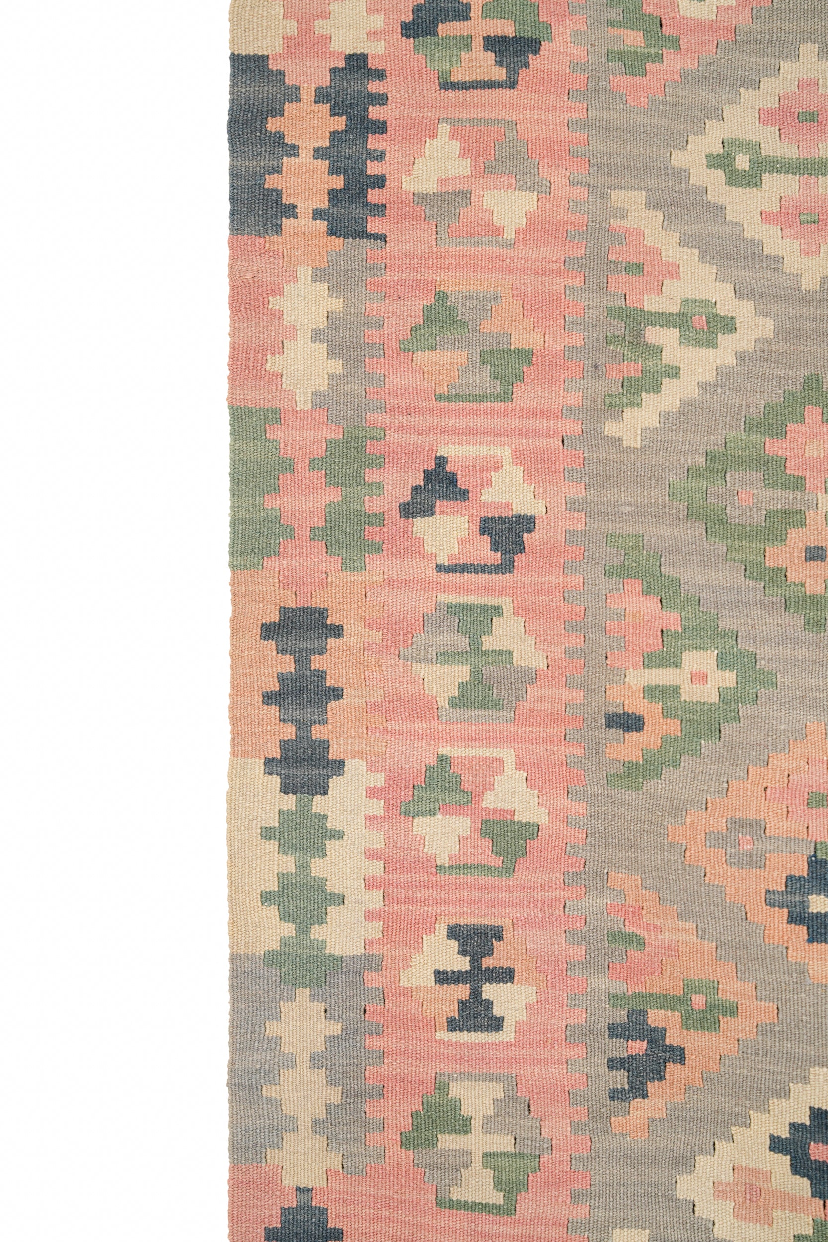 Vintage Turkish Tribal Kilim 4' x 2'10"