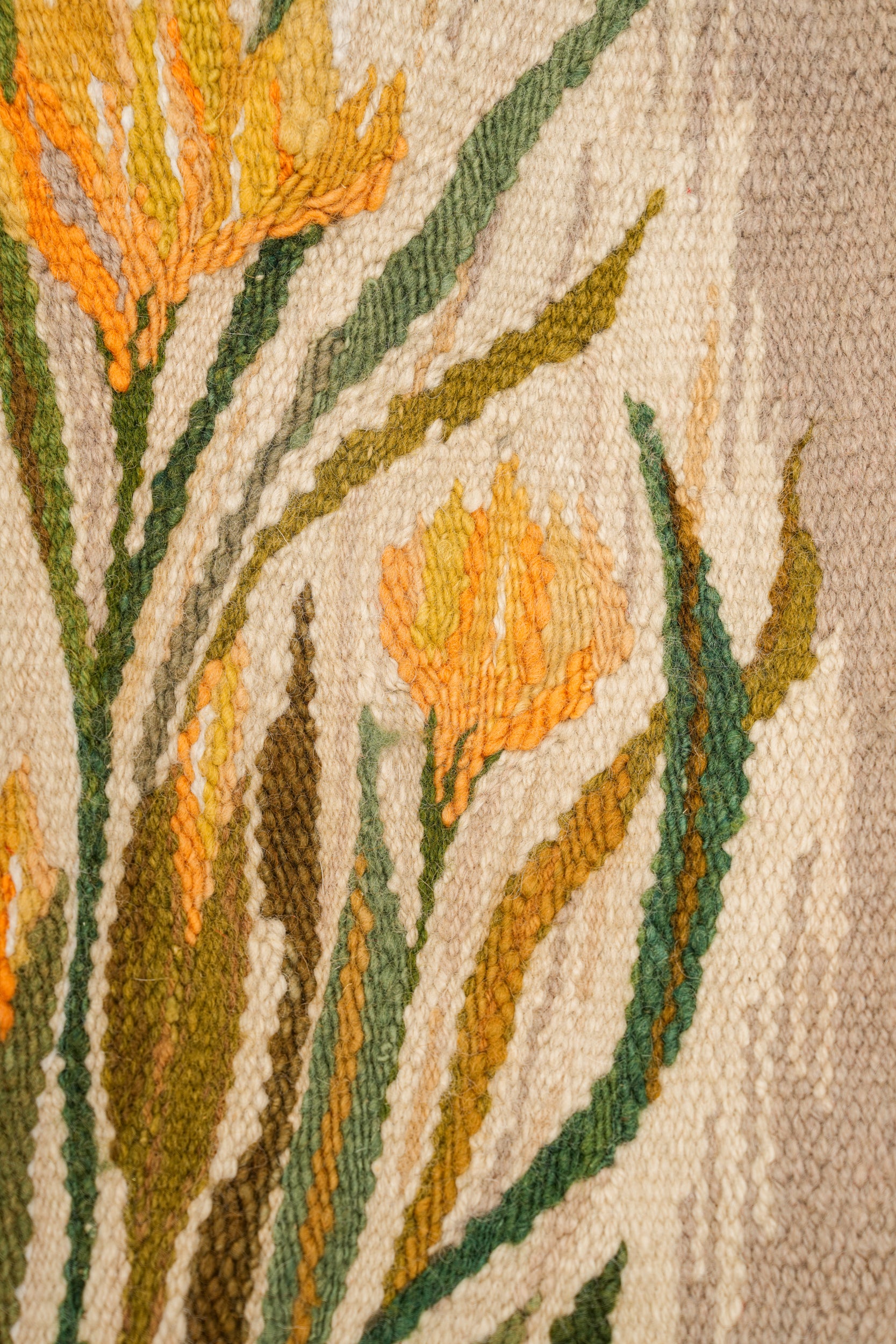 Vintage Polish Flemish Tapestry 1'10" X 1'3"