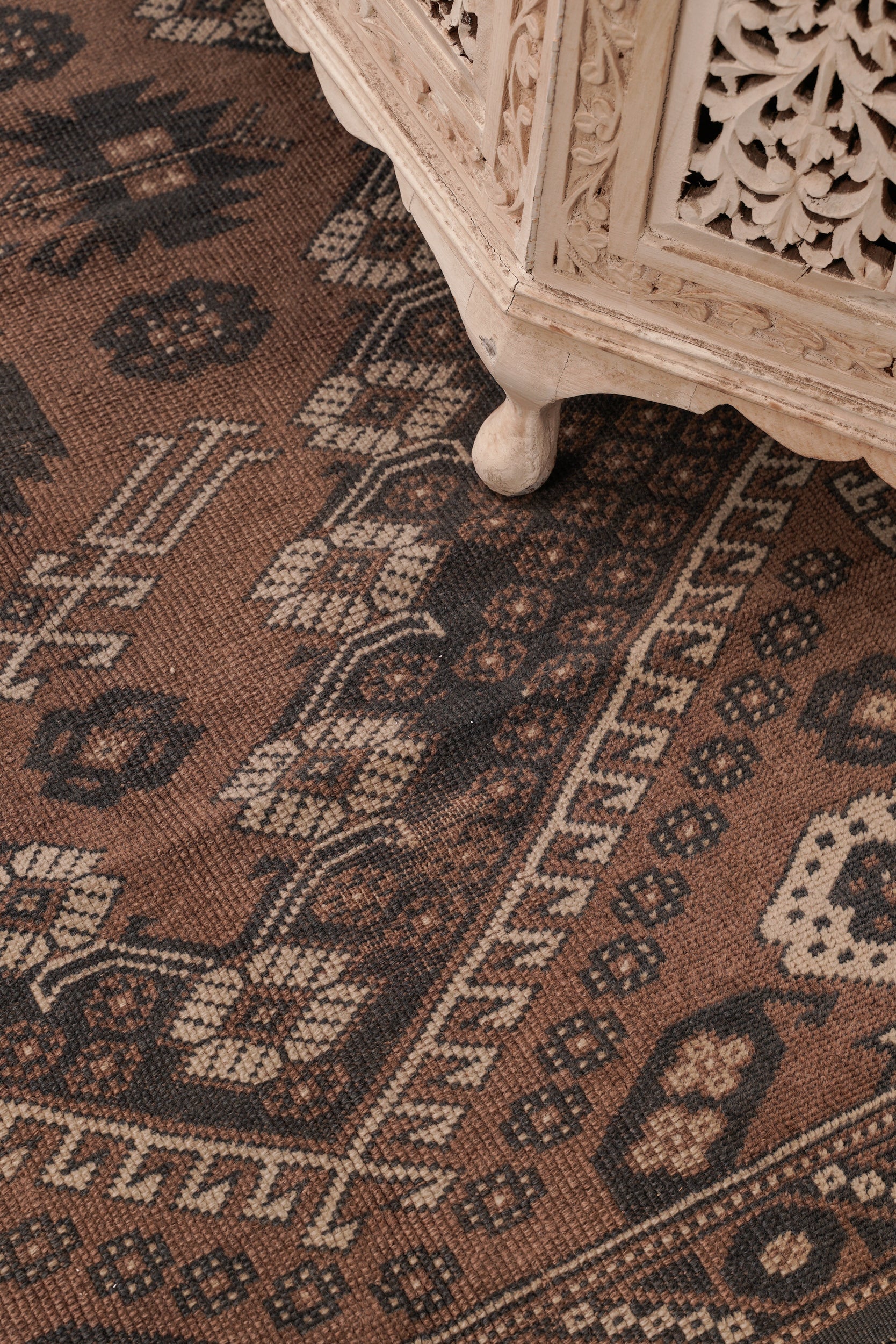 Vintage Turkish Bergama Rug 5'1" x 3'9"