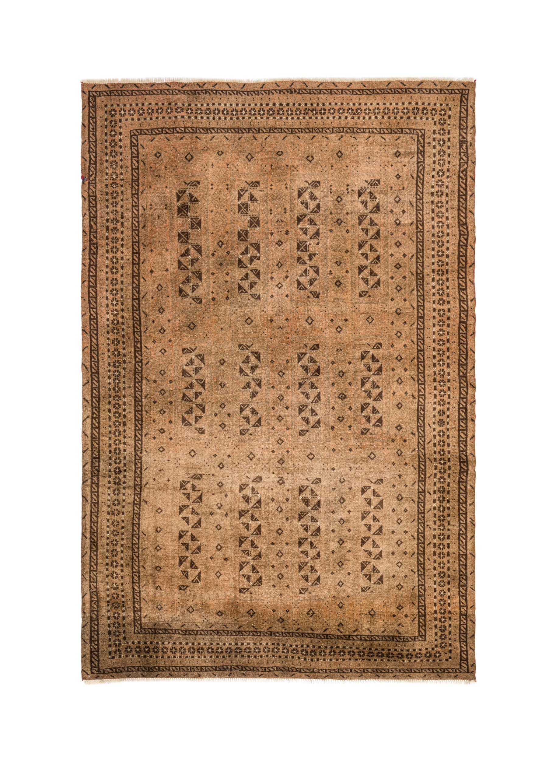 Vintage Turkmen Tribal Rug 10'3" x 6'5"