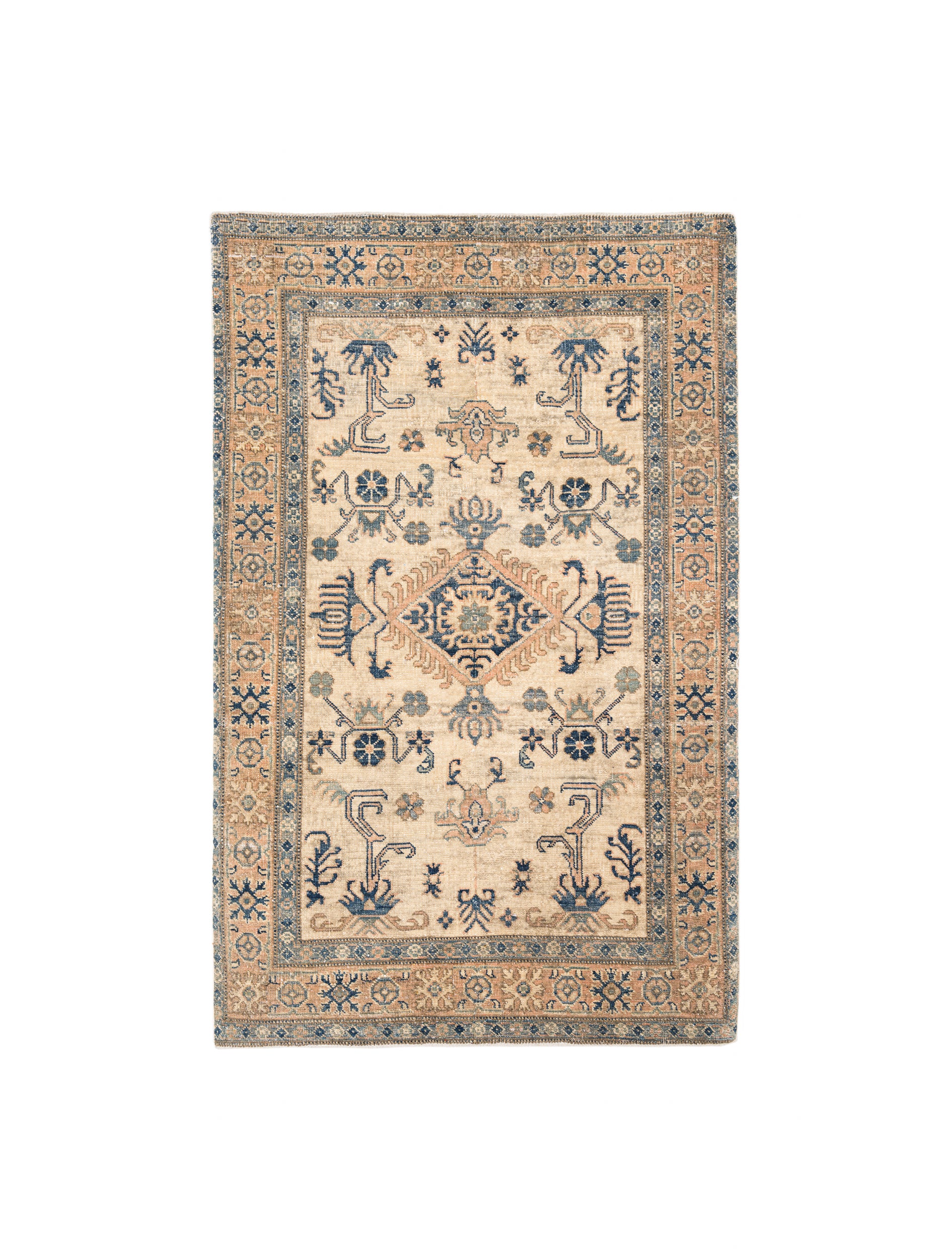 Vintage Turkmen Kazak Rug 5'10" X 3'9"