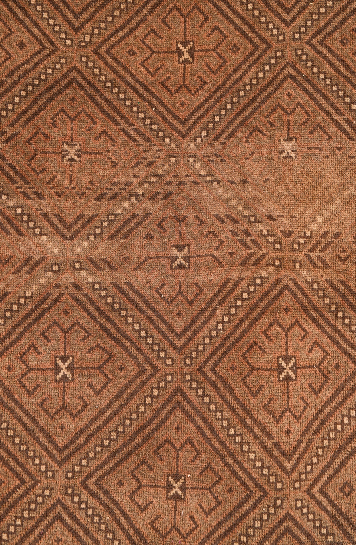 Vintage Turkmen Tribal Rug 7'6" x 5'