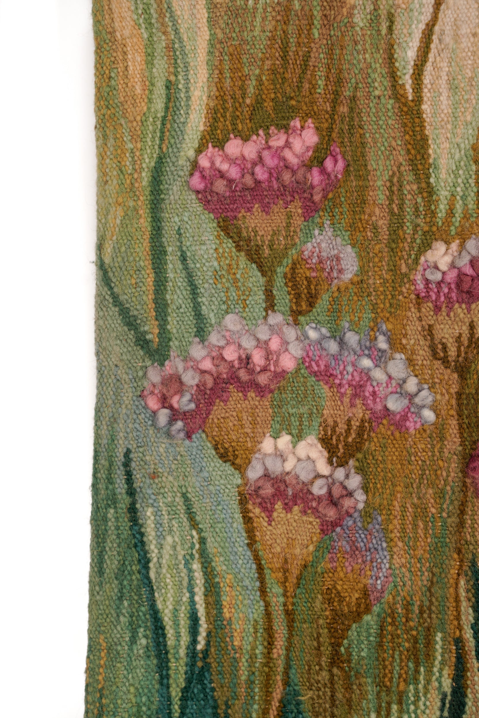 Vintage Polish floral Tapestry 4'7" x 3'