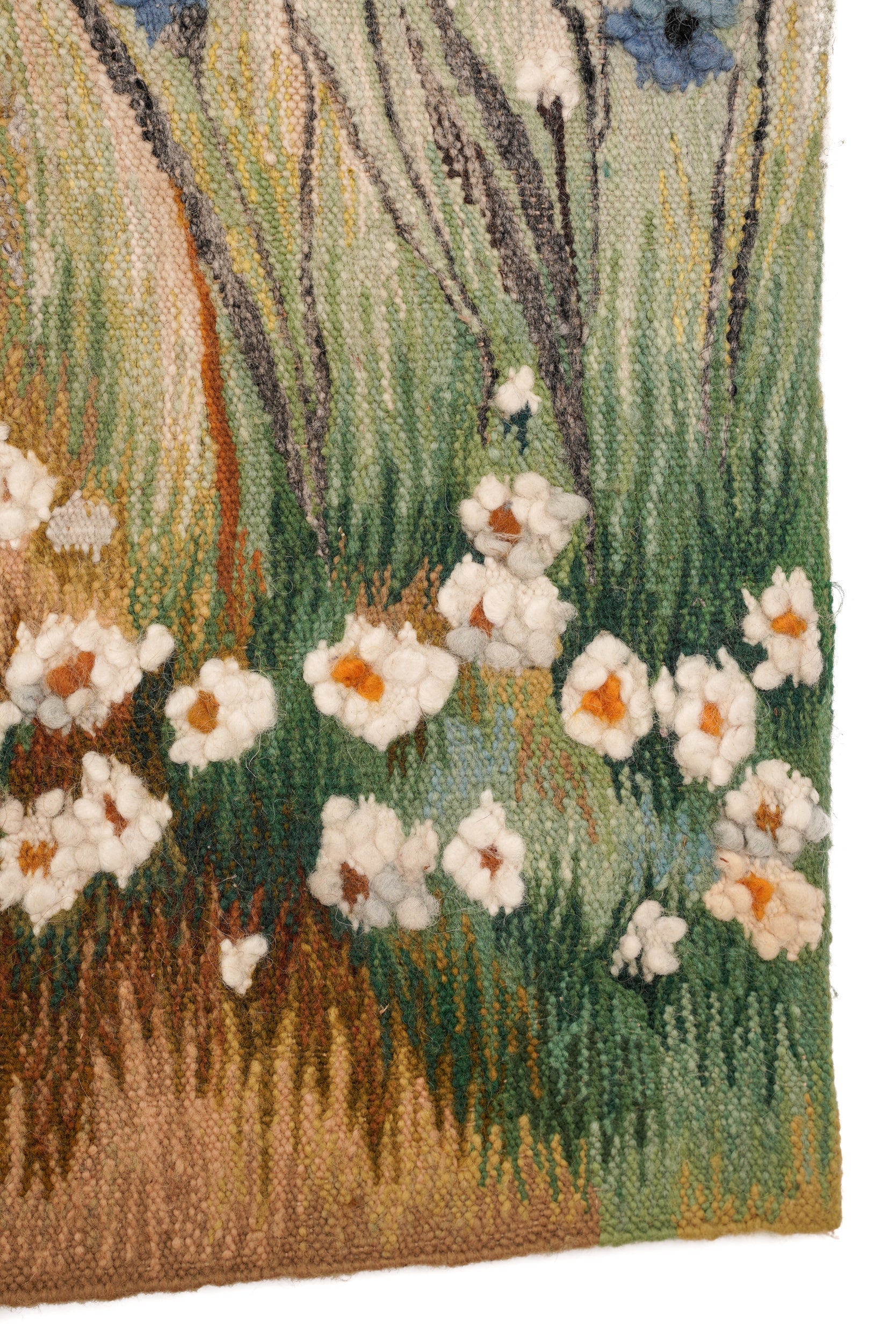 Vintage Polish floral Tapestry 4'7" x 3'