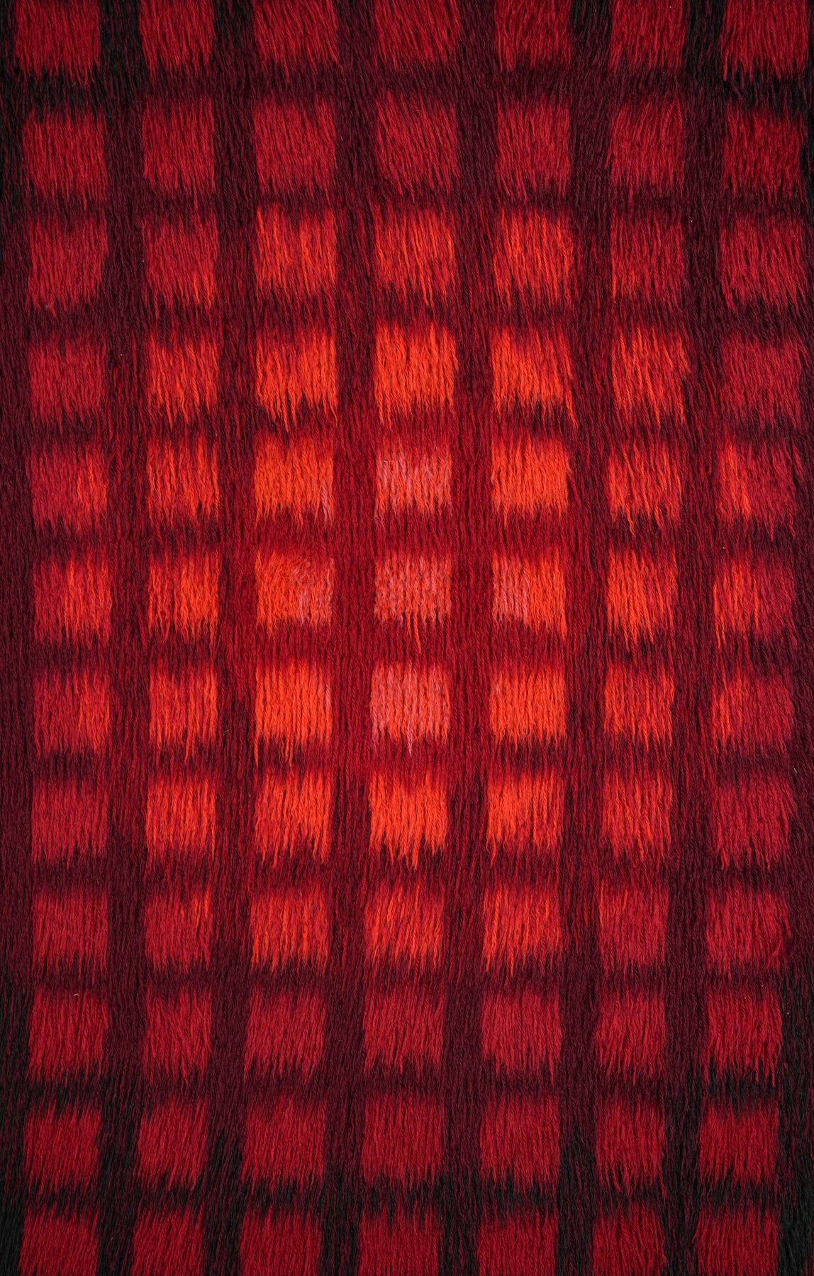 Vintage Scandinavian Rya Rug 5'4" X 3'