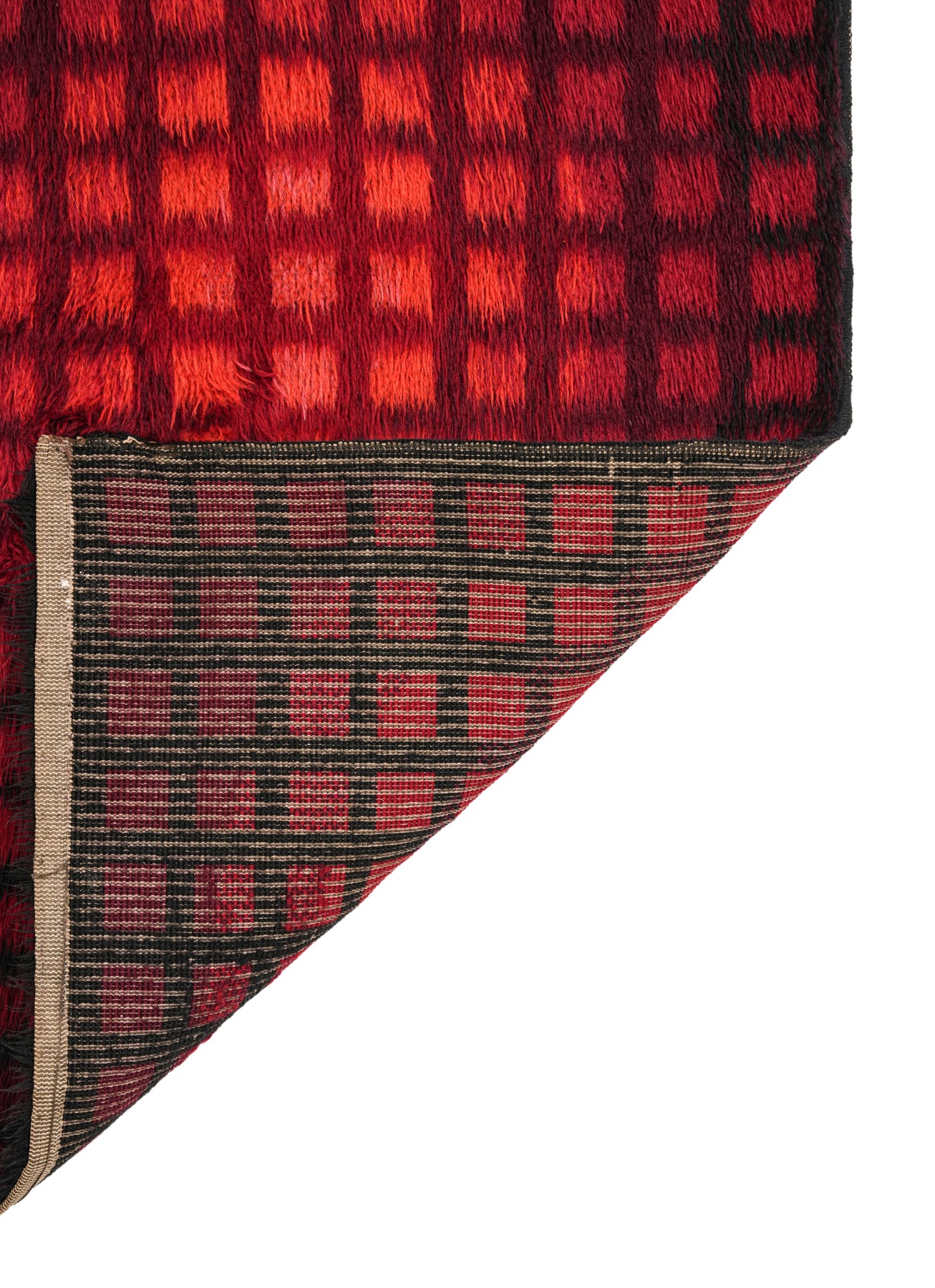 Vintage Scandinavian Rya Rug 5'4" X 3'