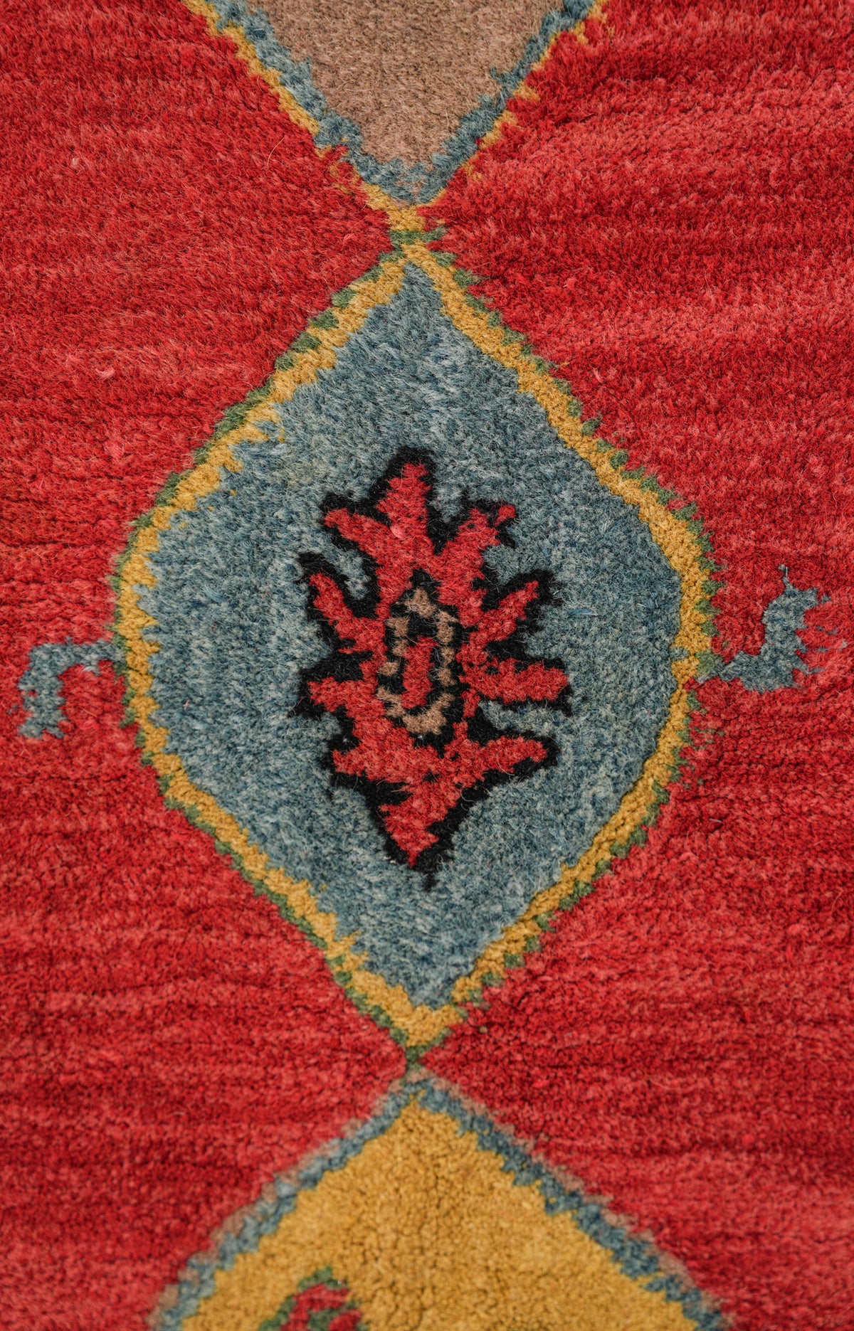 Vintage German Hook Rug 4'10" X 3'1"